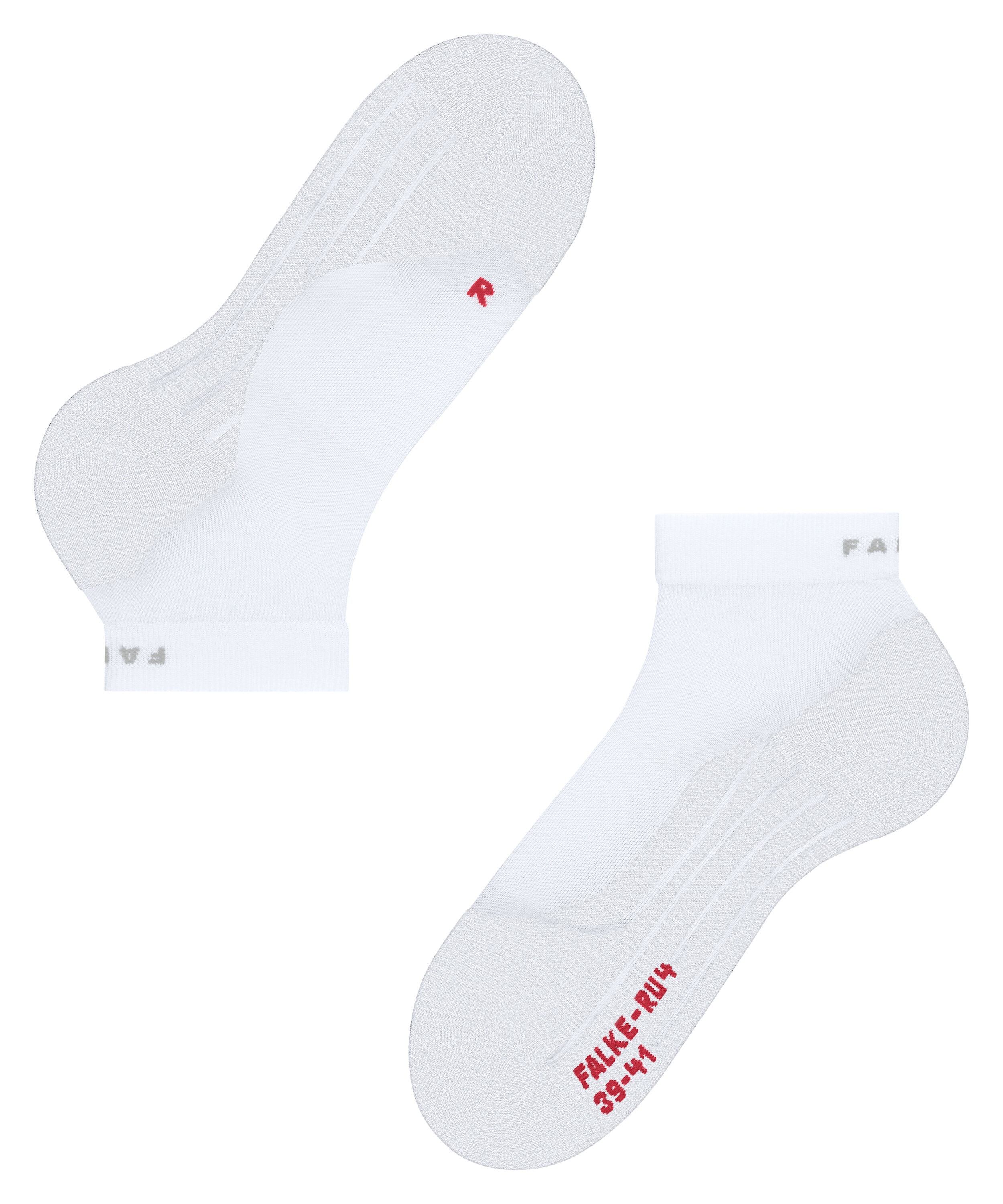 FALKE RU4 Endurance Short heren running sokken kort, wit (white)