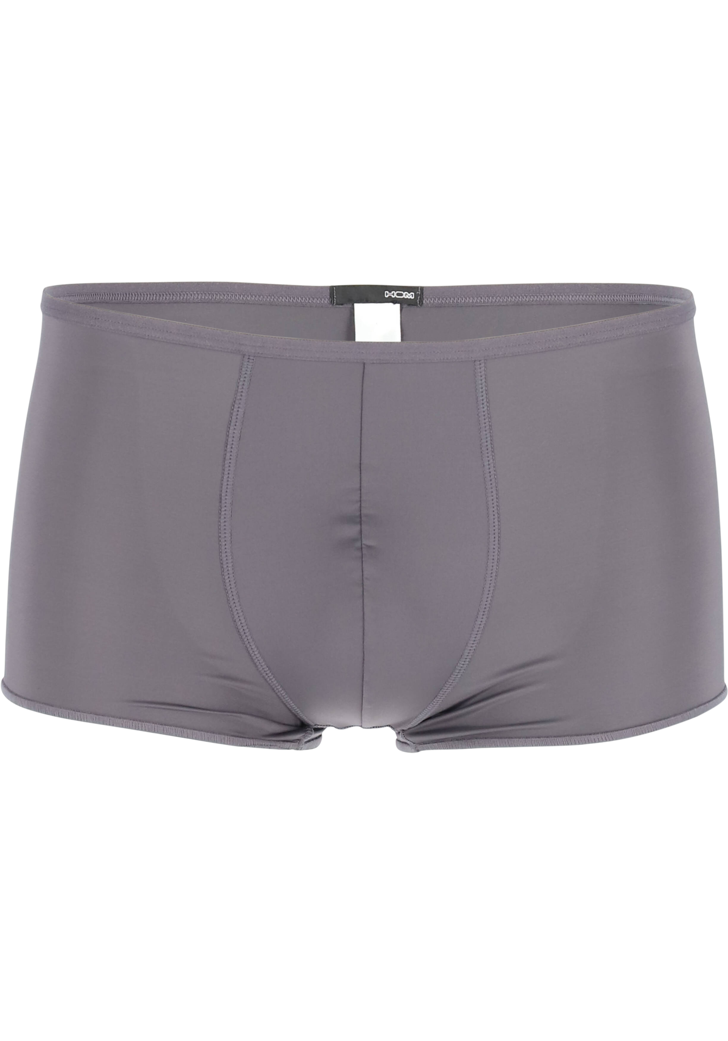 HOM Plumes trunk (1-pack), heren boxer microfiber kort, antraciet grijs