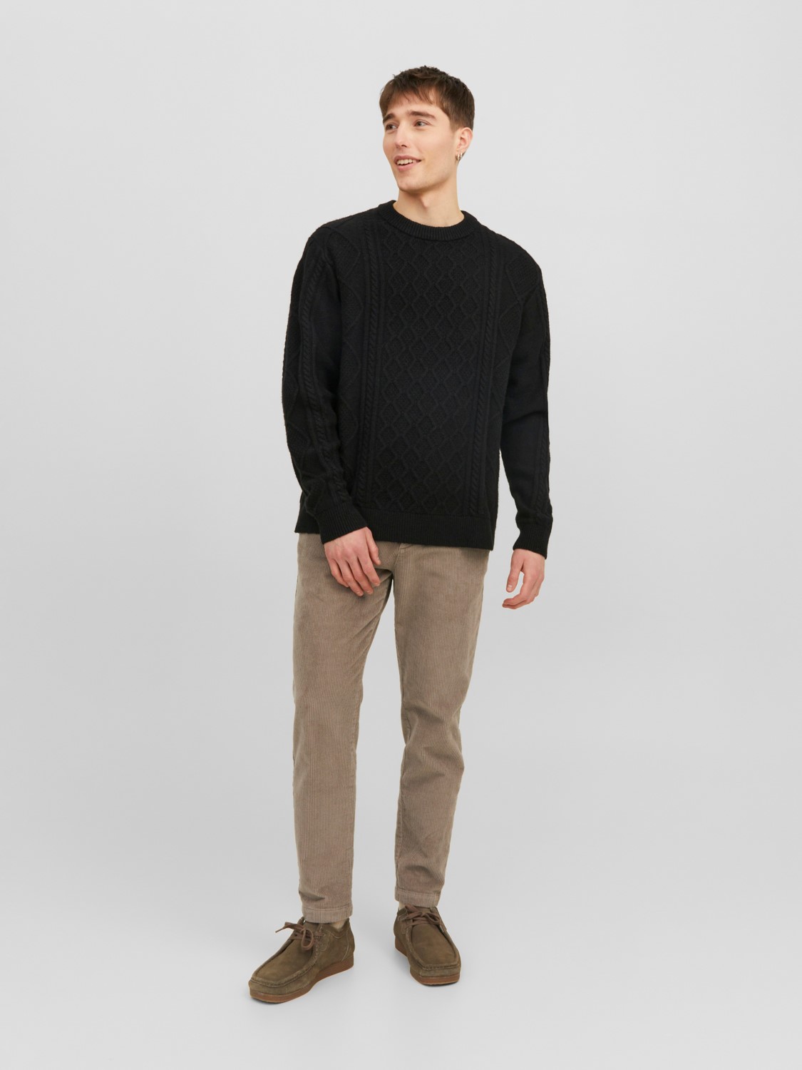 JACK & JONES Ace Harvey Corduroy Chino relaxed fit, heren chino, beige