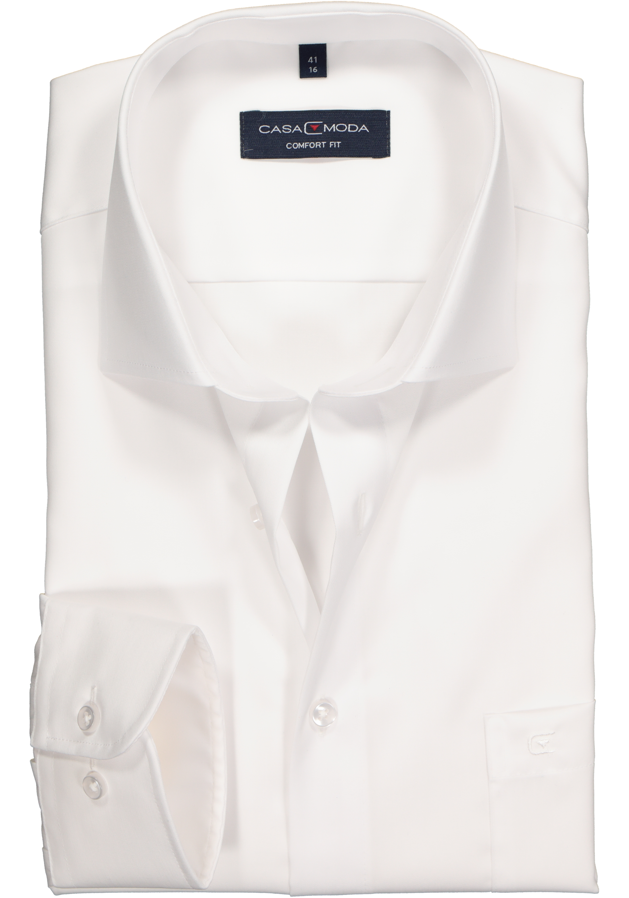 CASA MODA comfort fit overhemd, wit twill