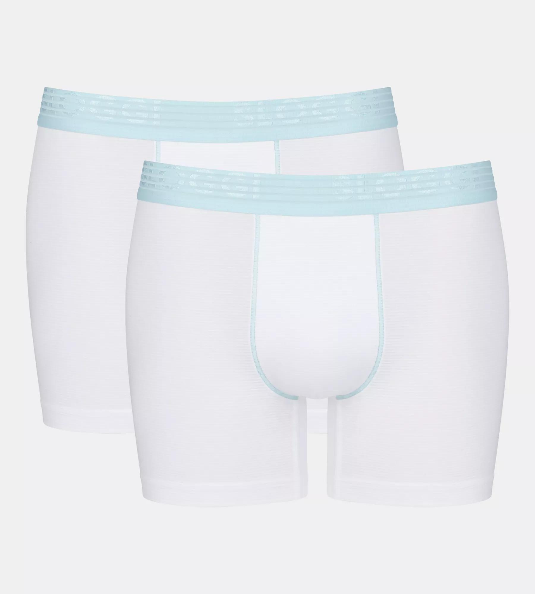 Sloggi Men EVER Cool Short, heren boxershort korte pijp (2-pack), wit
