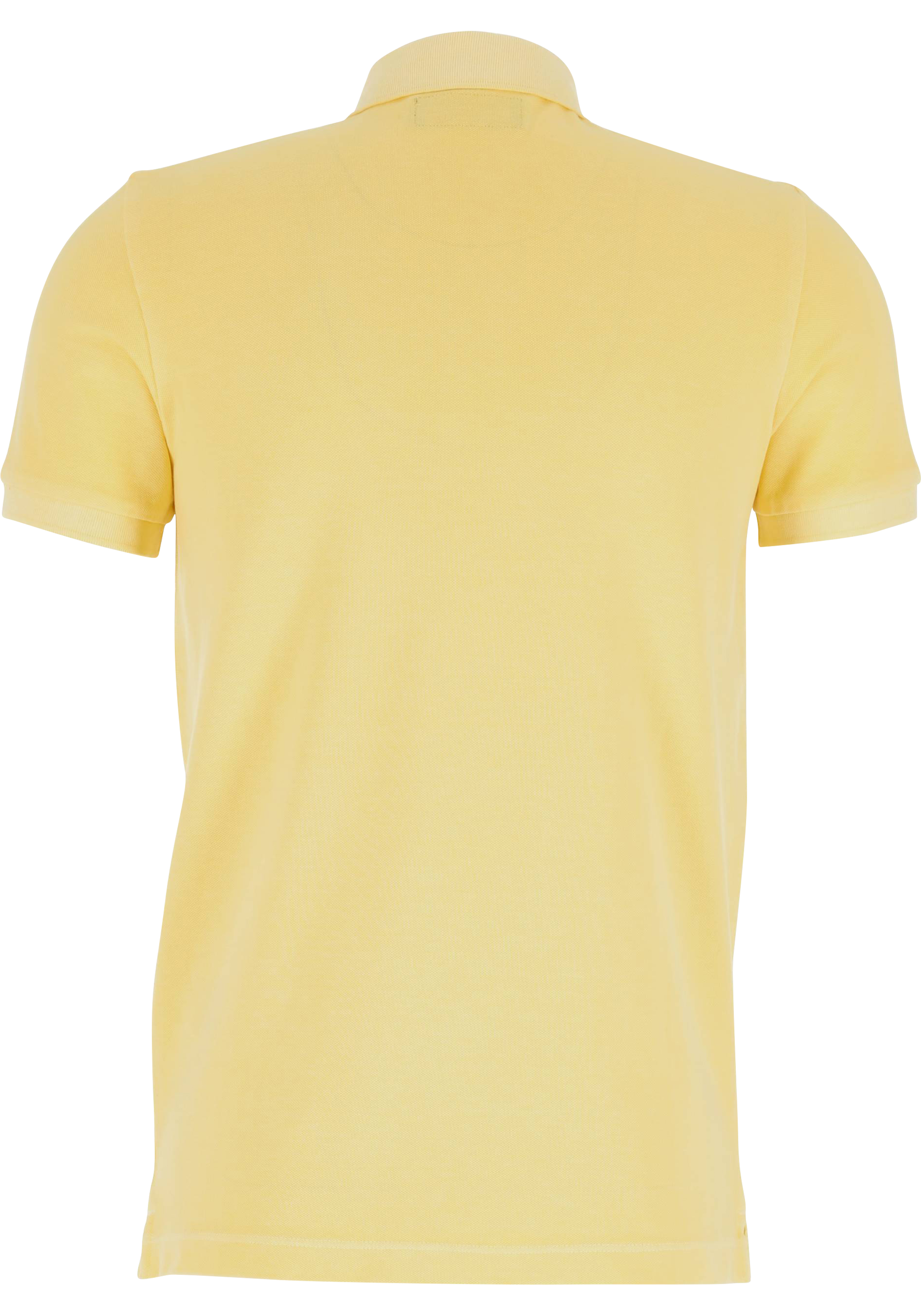 Marc O'Polo shaped fit polo, heren poloshirt korte mouw, geel
