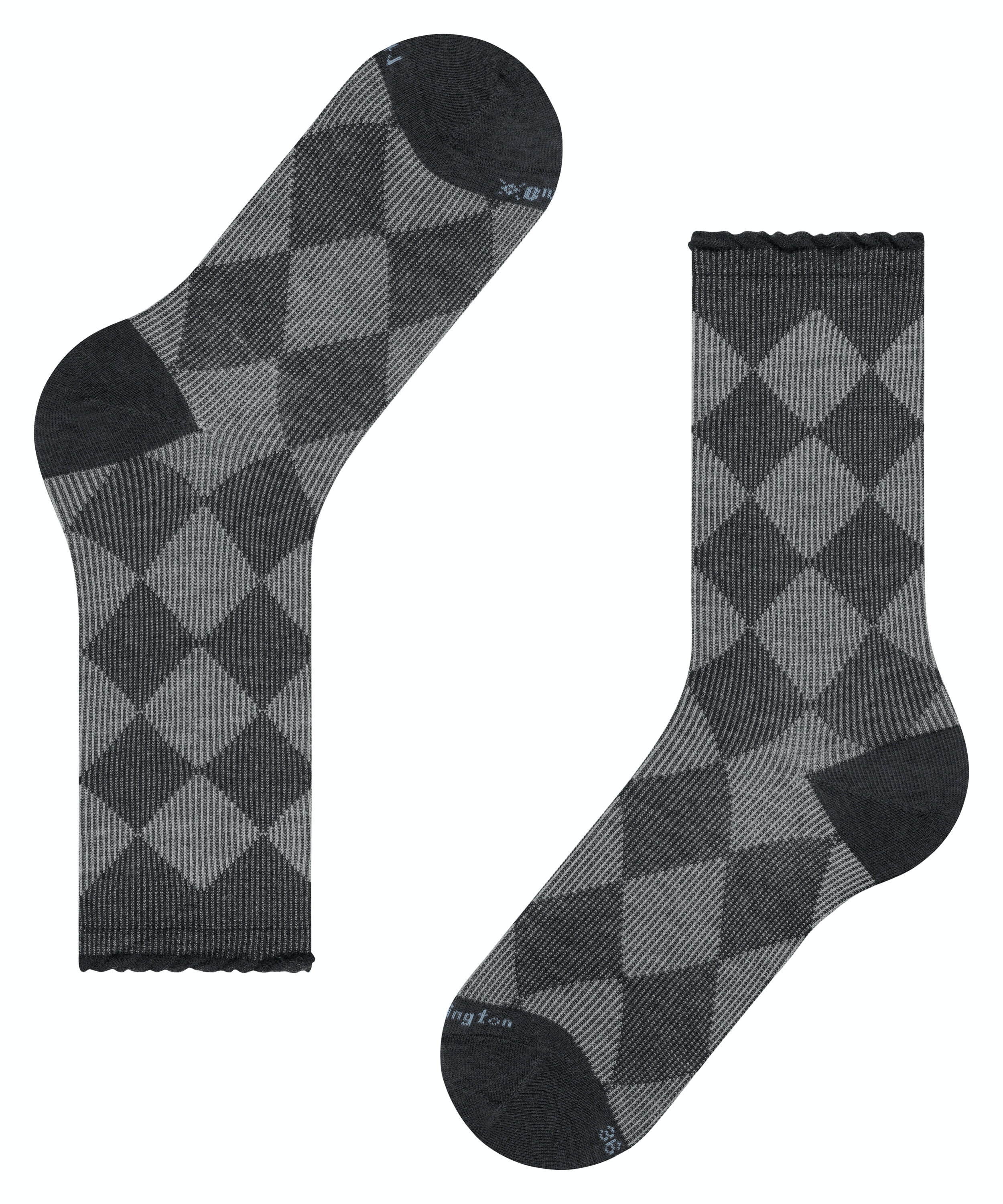 Burlington Dalston damessokken, zwart (black)