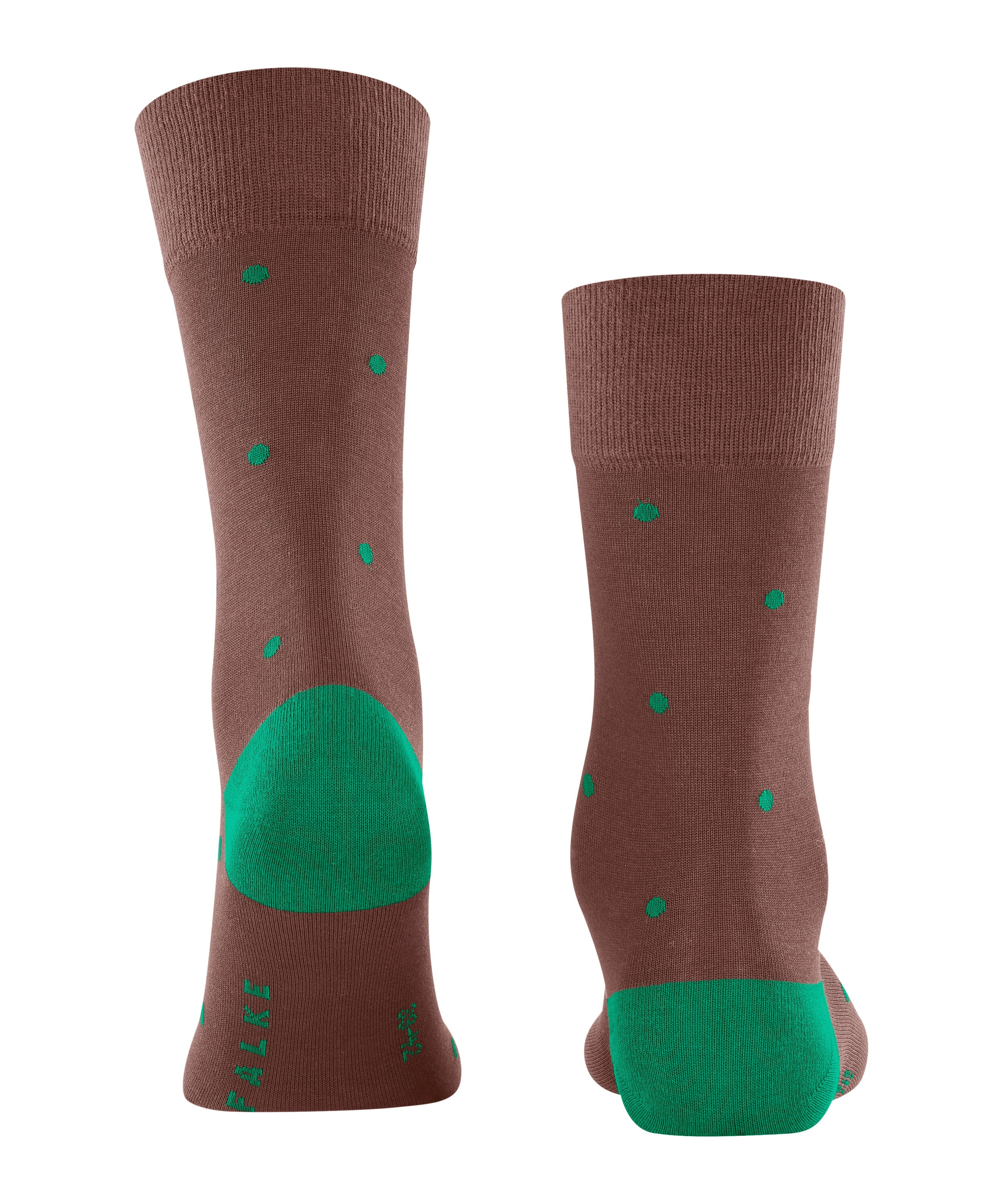 FALKE Dot herensokken, cognac bruin (brandy)