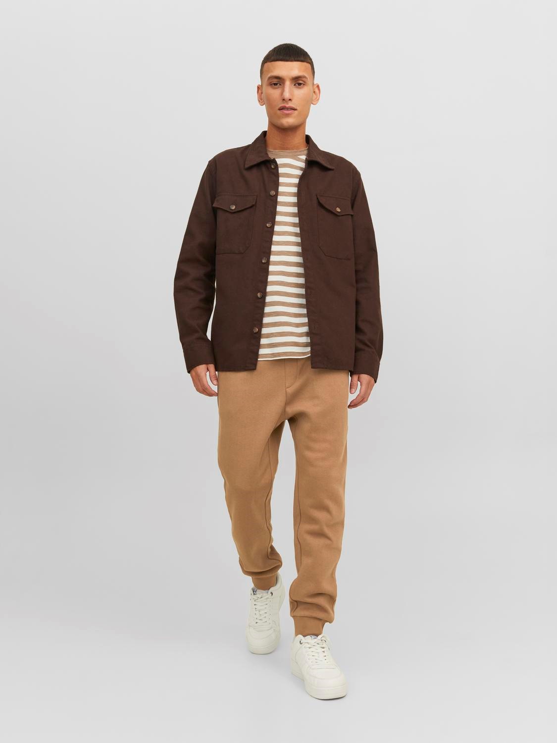 JACK & JONES Gordon Bradley Sweat Pant regular fit, heren joggingbroek, camel bruin