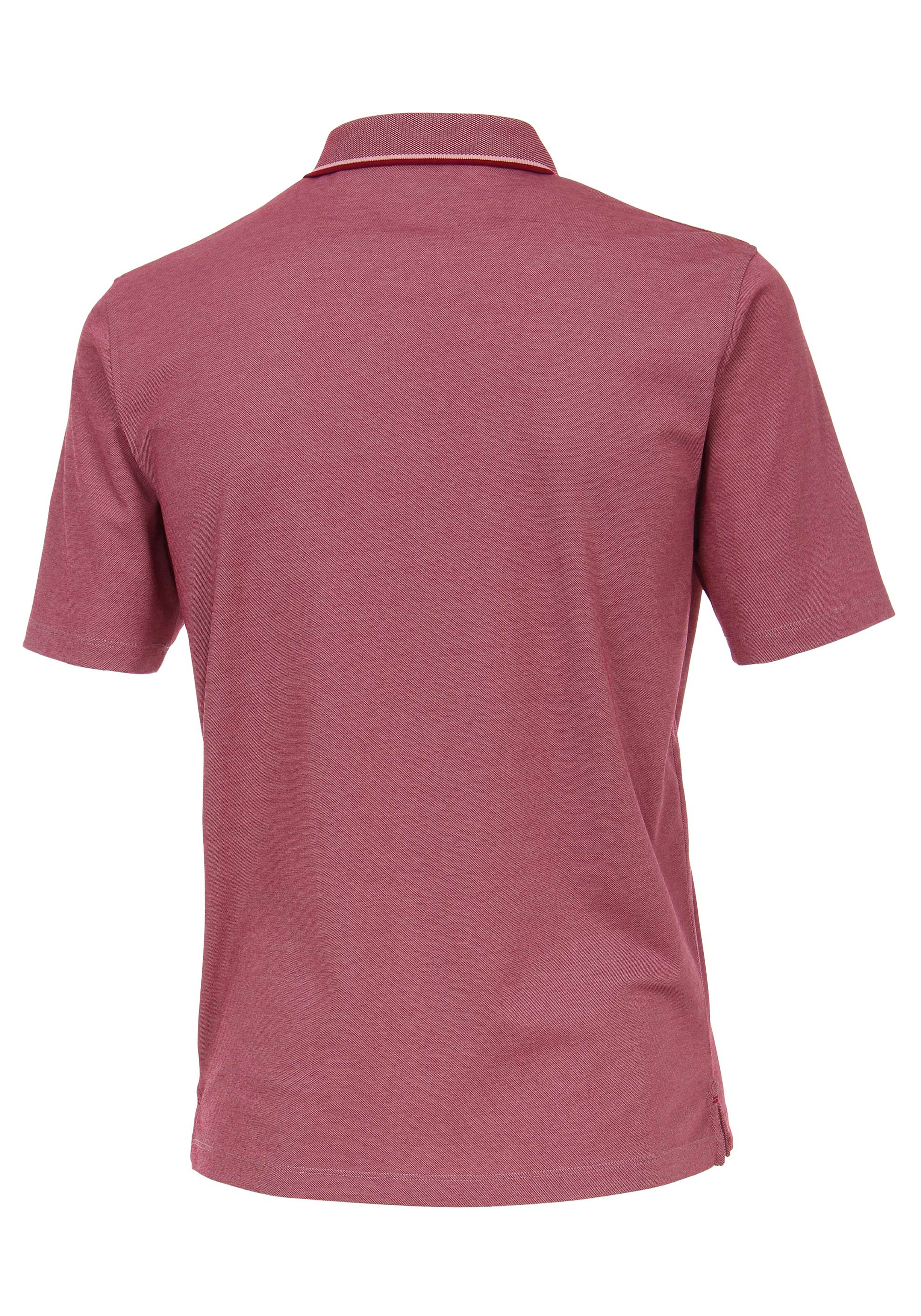 CASA MODA comfort fit poloshirt, donker roze melange