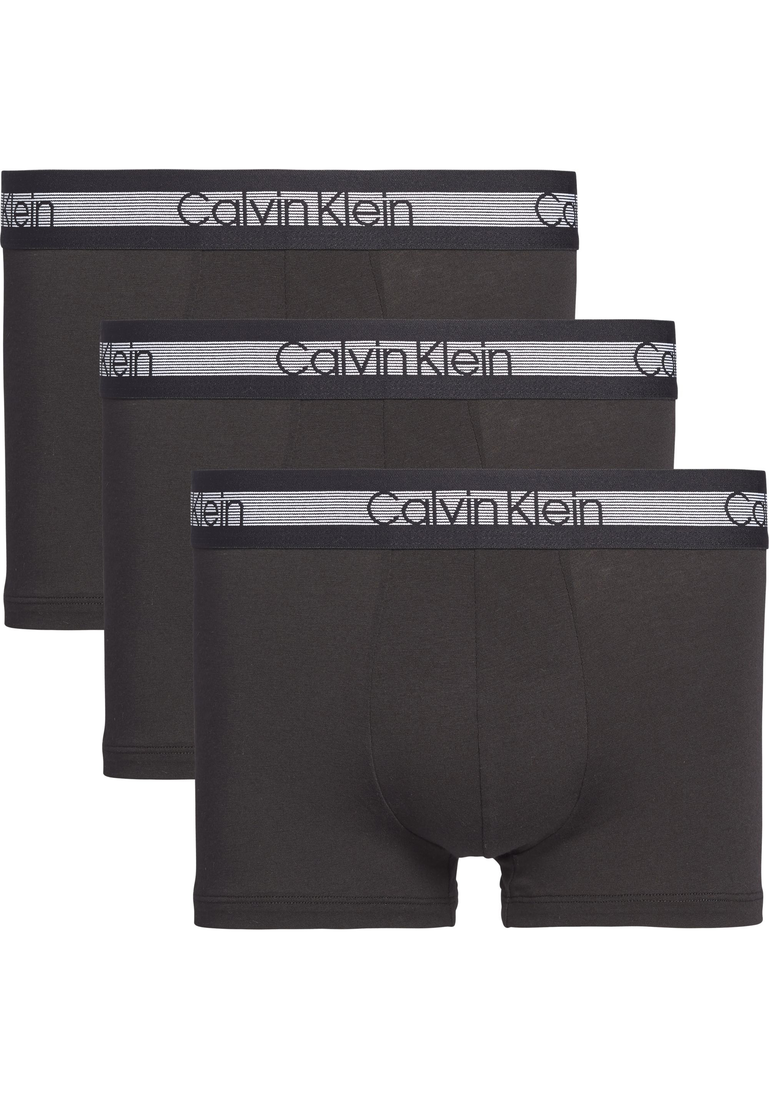 Calvin Klein Trunk (3-pack), heren boxers normale lengte, zwart