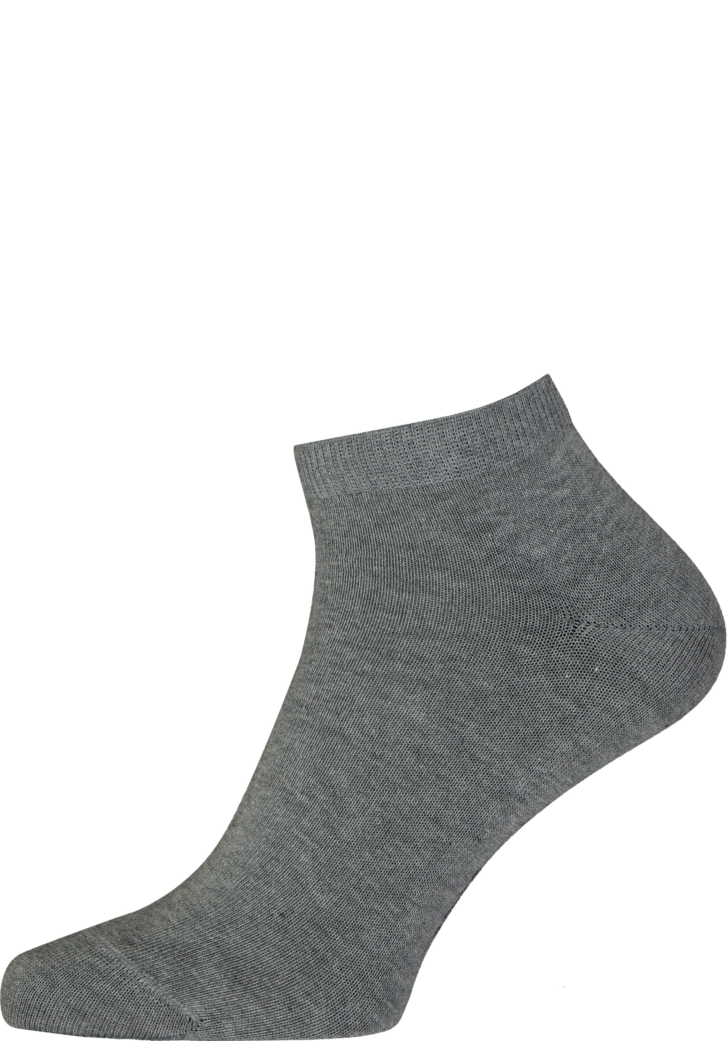 FALKE Happy heren enkelsokken (2-pack), licht grijs (light grey melange)