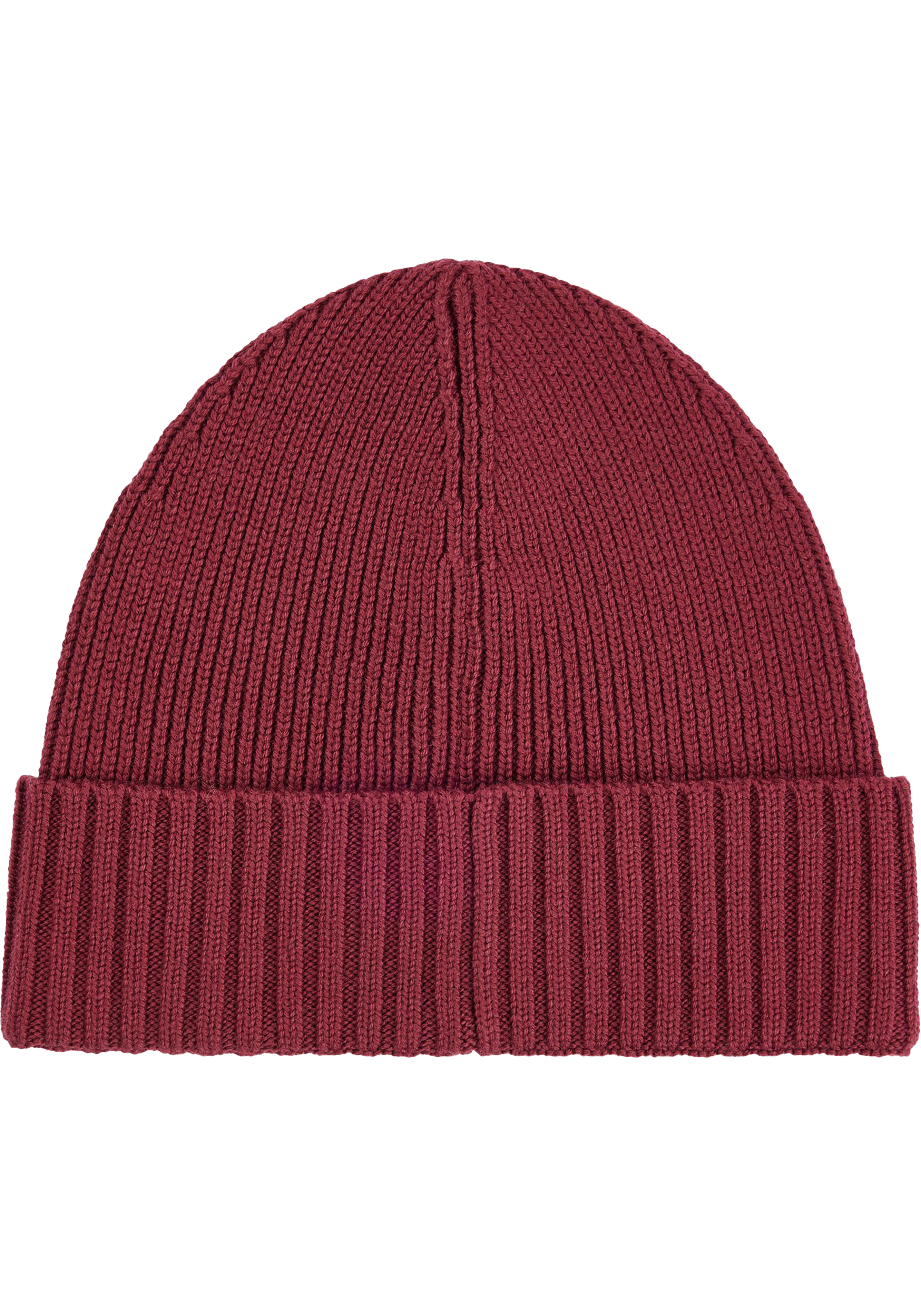 HUGO BOSS muts wol, heren muts met omslag, rood