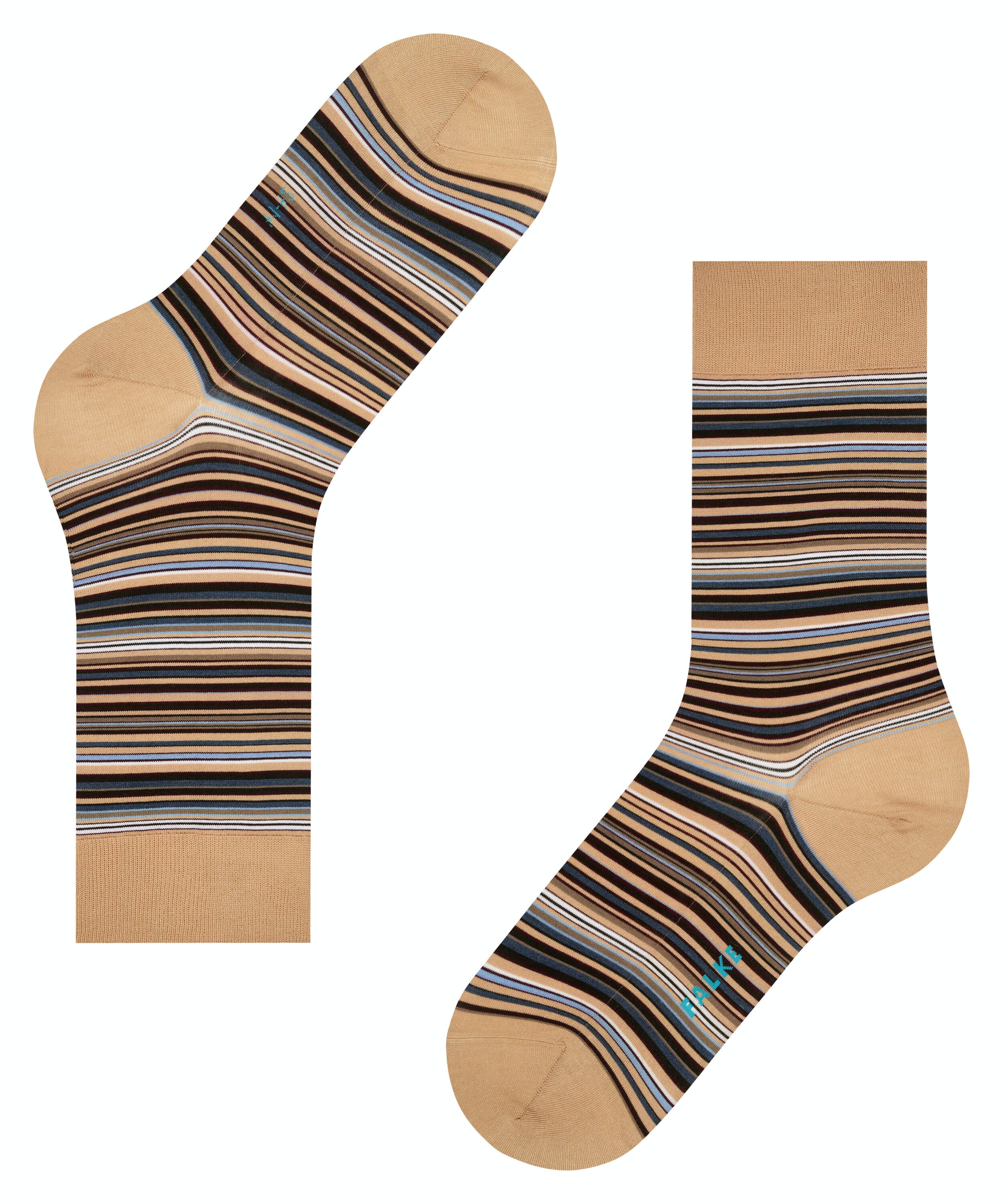 FALKE Microblock herensokken, beige (country)