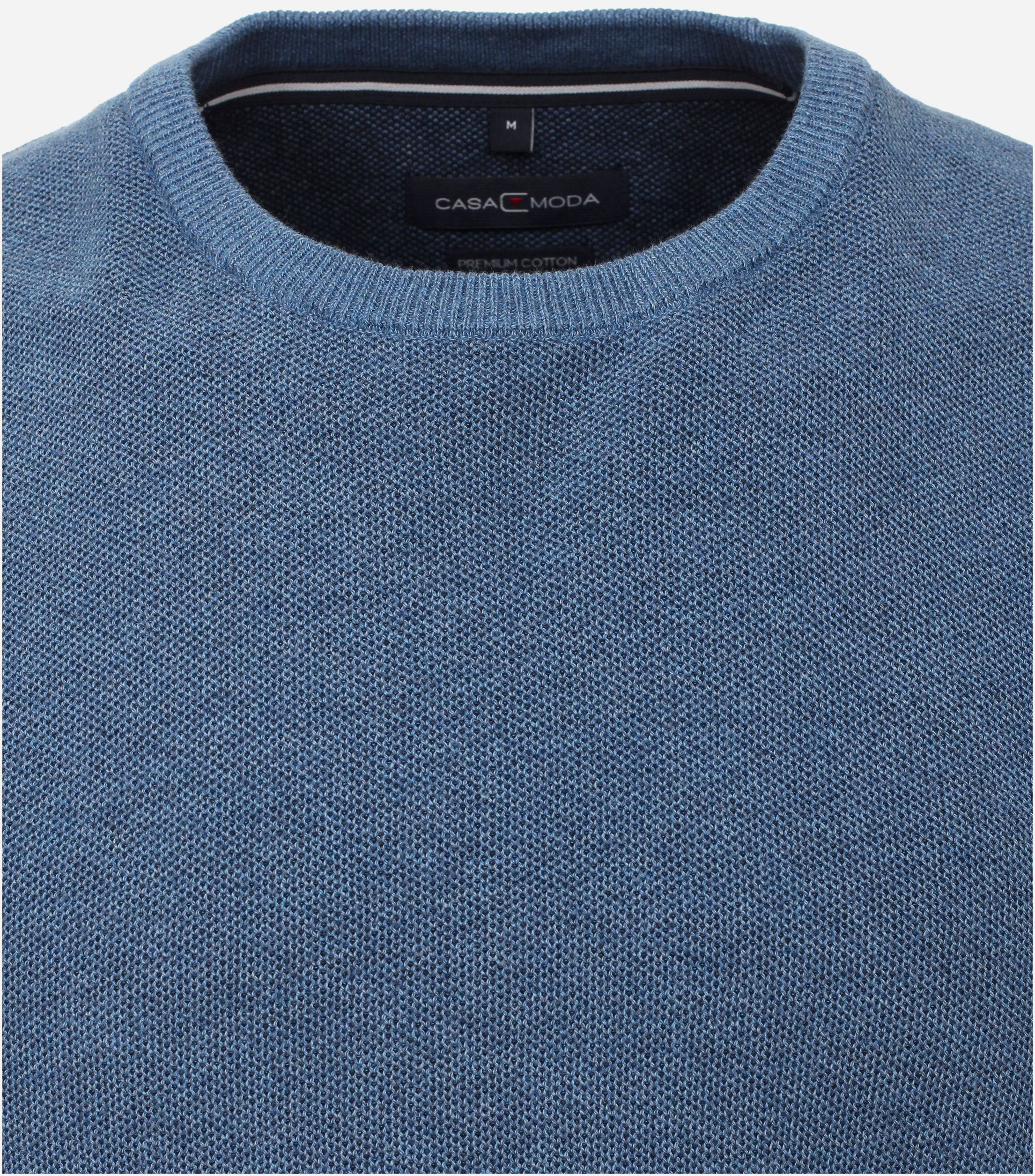 CASA MODA comfort fit trui, middenblauw melange