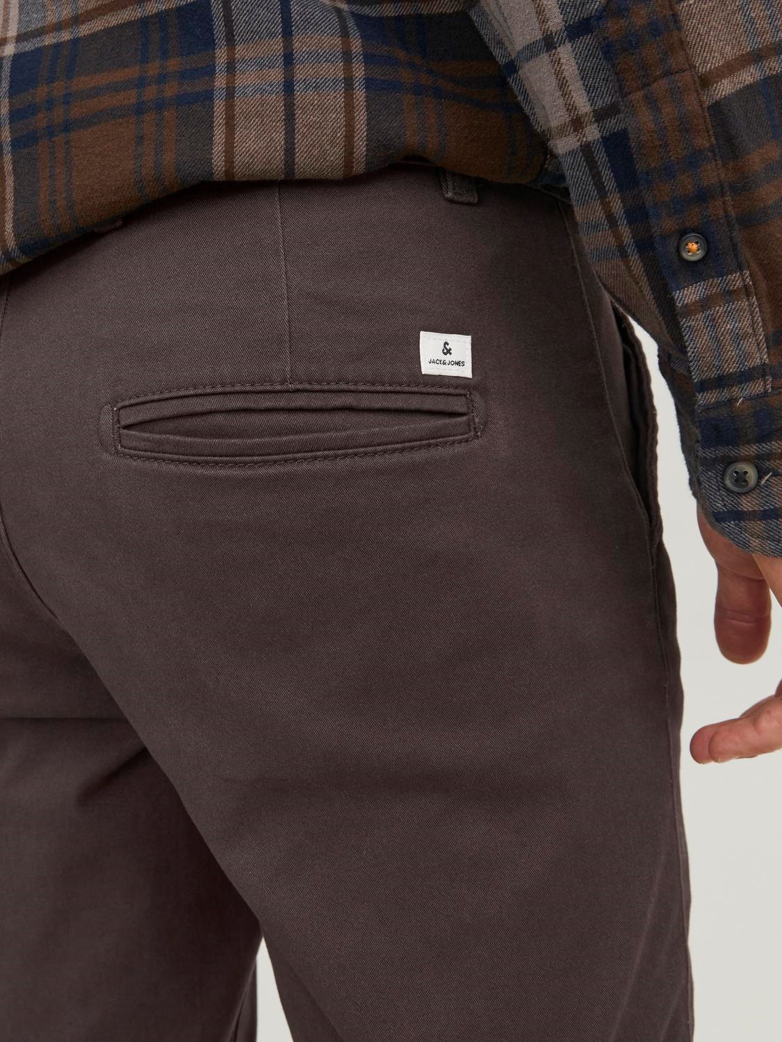 JACK & JONES Marco Dave loose fit, heren chino, bruin