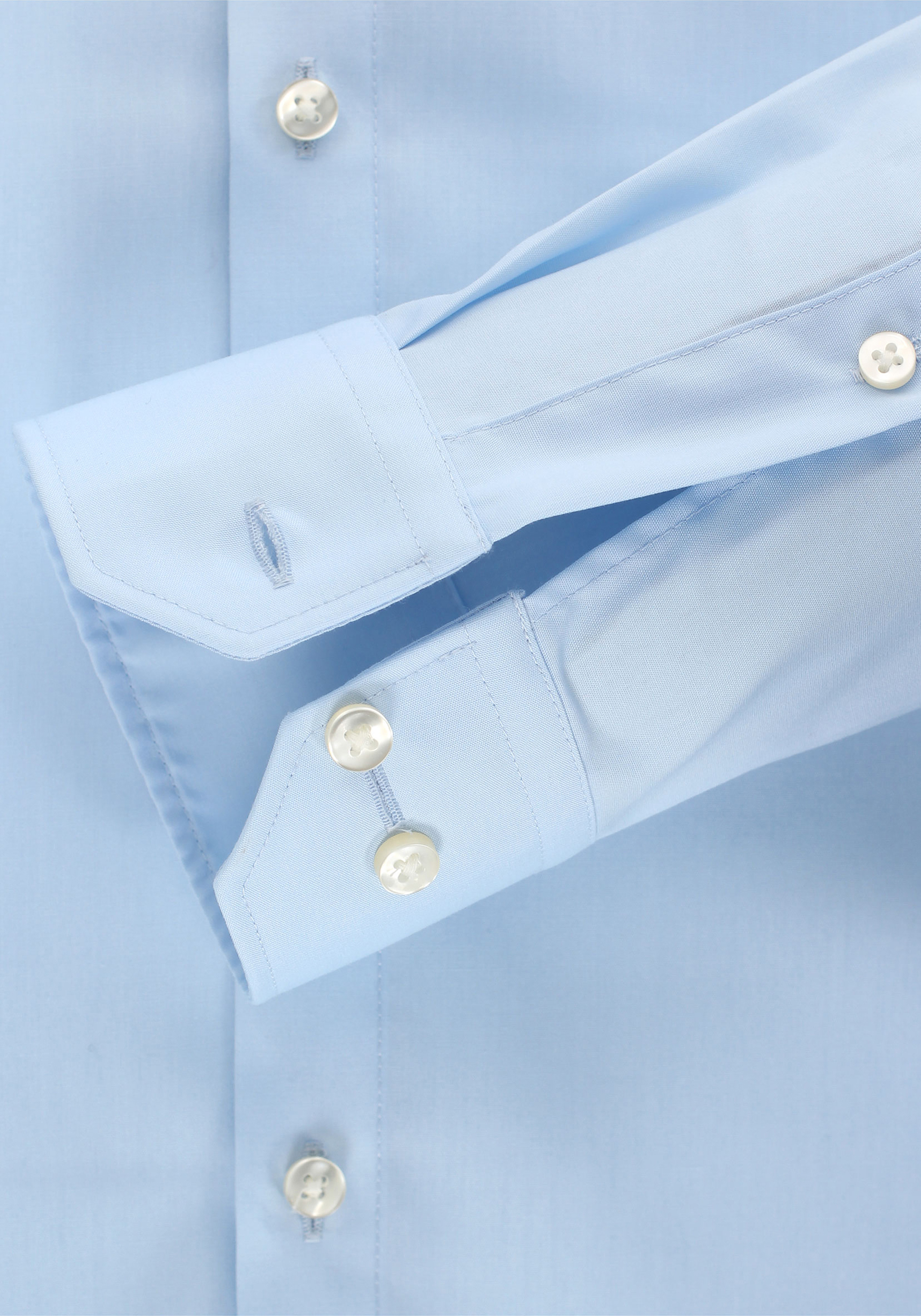 Redmond slim fit overhemd, lichtblauw