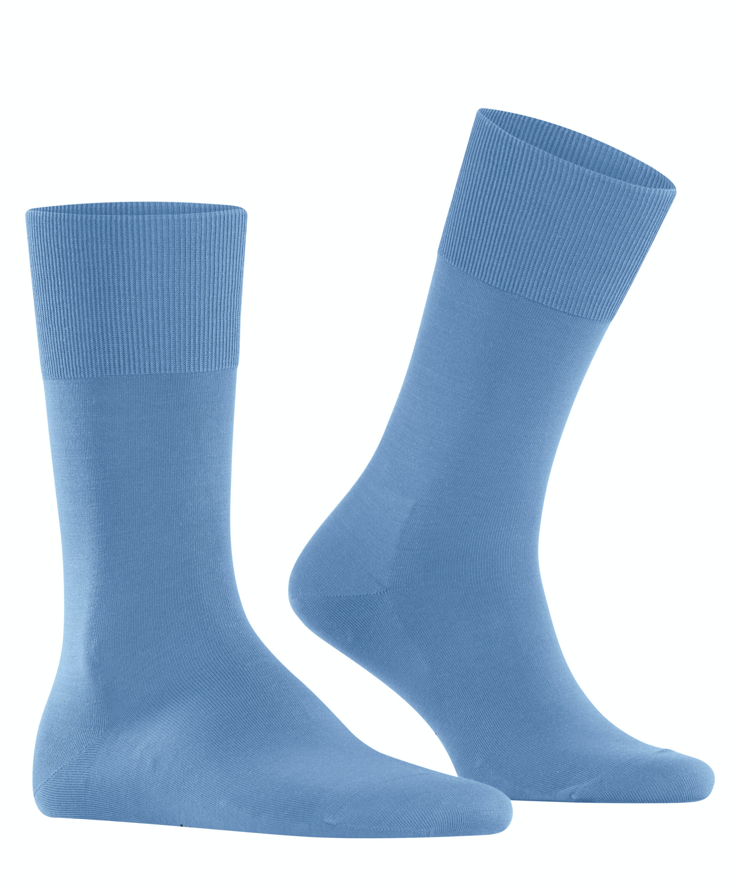 FALKE ClimaWool herensokken, blauw (cornflower blue)