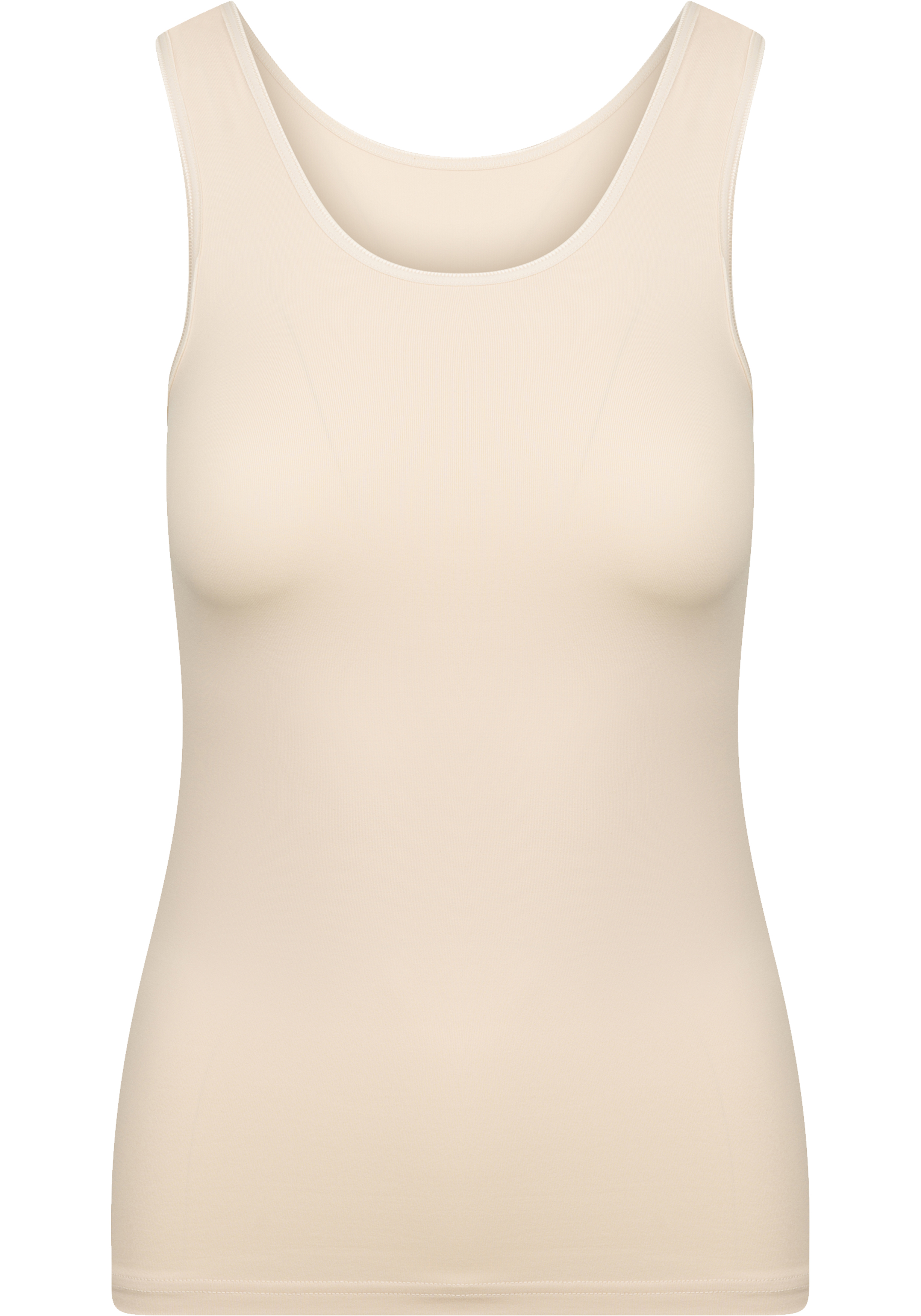 RJ Bodywear Pure Color dames top (1-pack), hemdje met brede banden, huidskleur