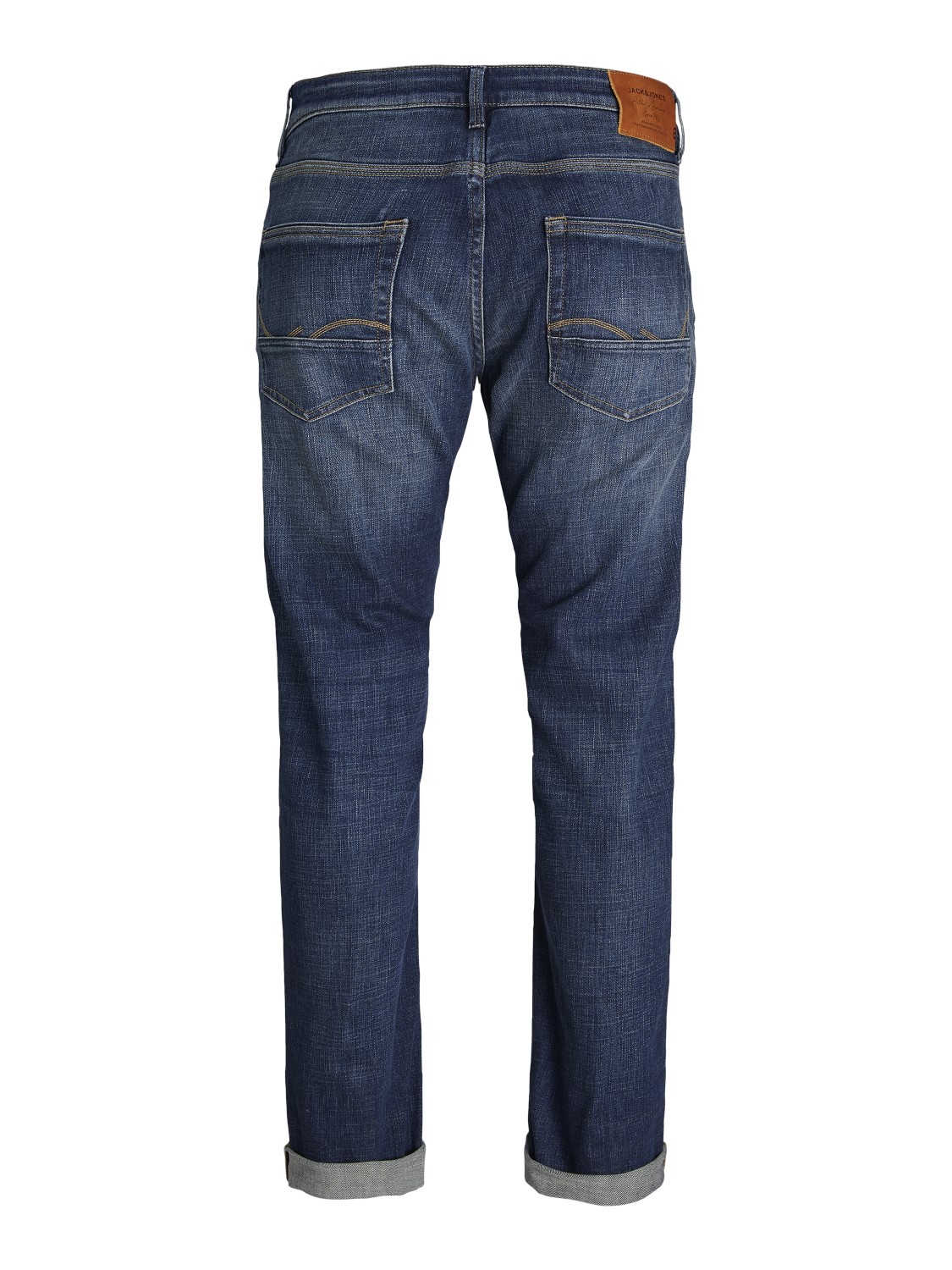 JACK & JONES Mike Wood Jos regular fit, heren jeans, denimblauw