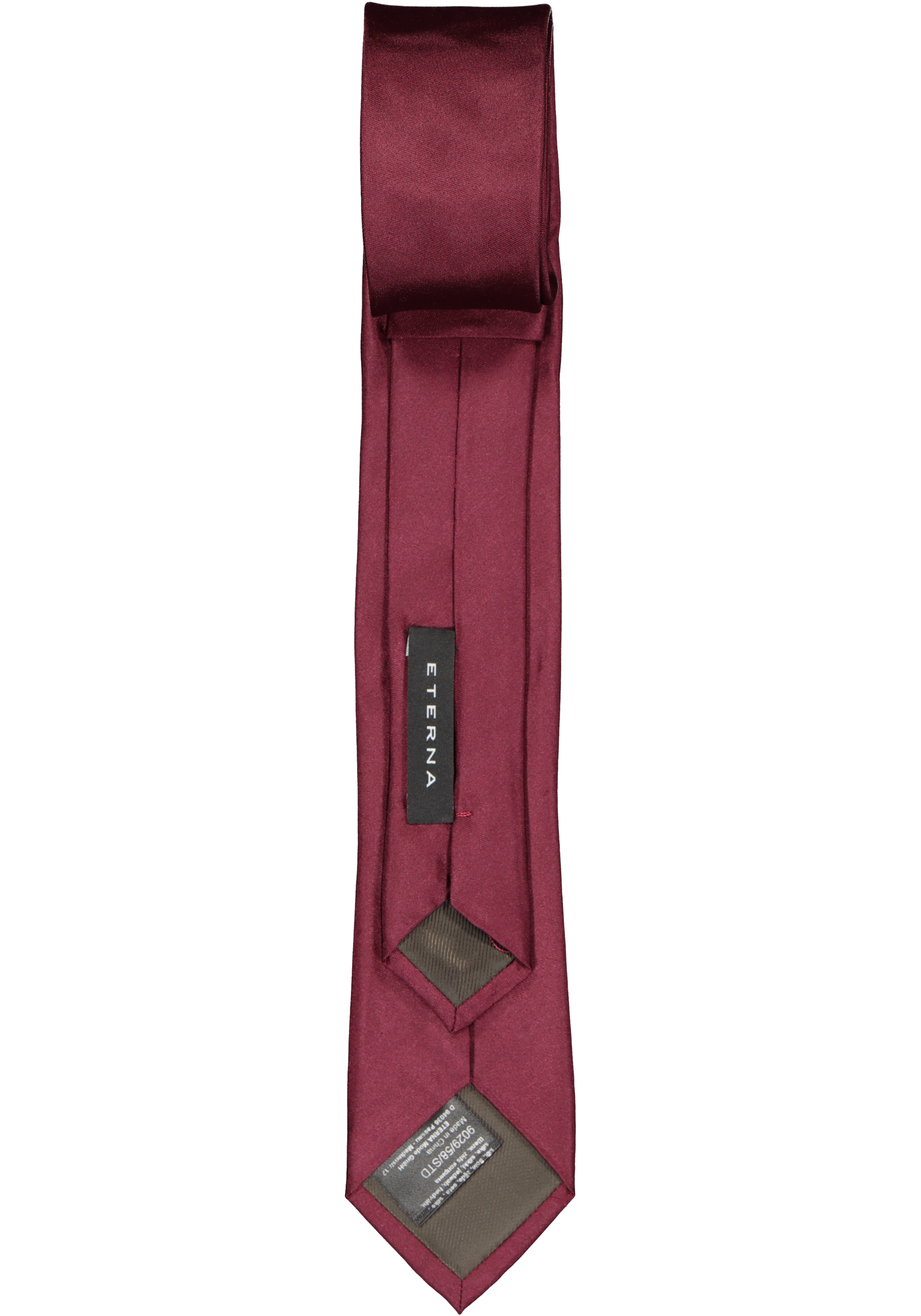 ETERNA smalle stropdas, bordeaux rood
