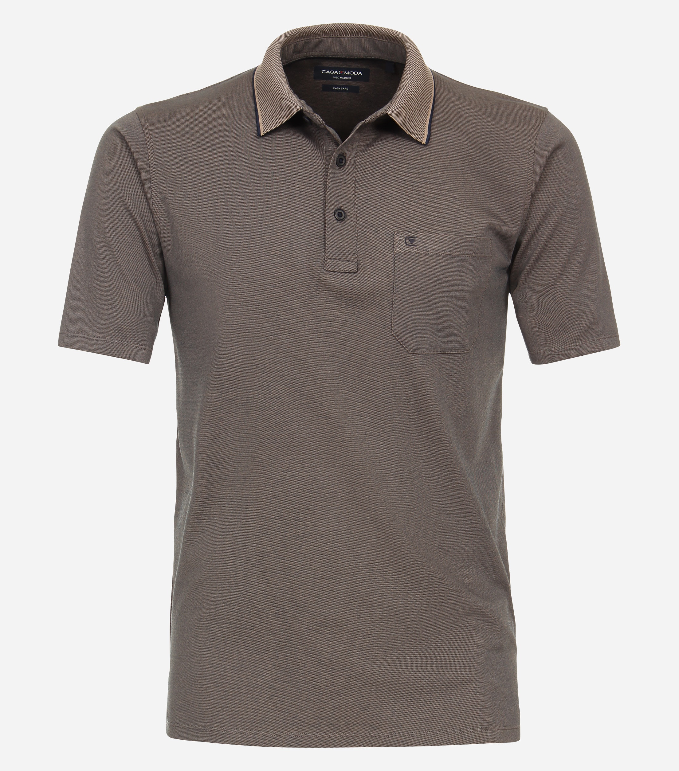 CASA MODA comfort fit heren polo beige