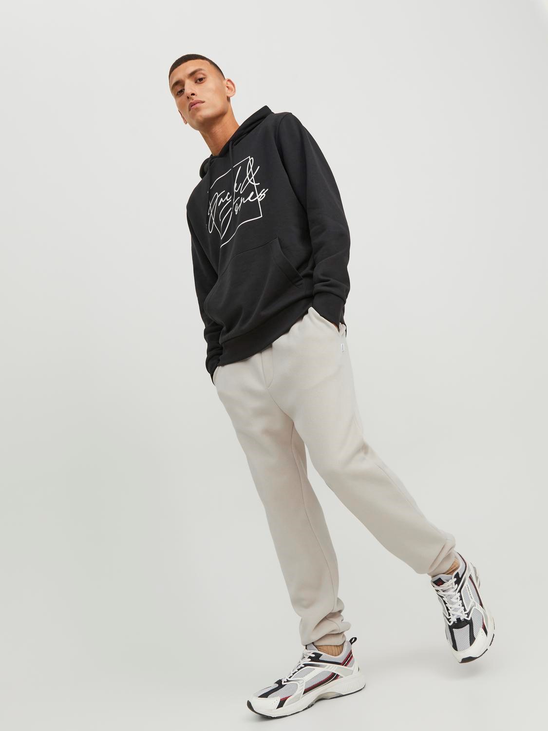 JACK & JONES Gordon Bradley Sweat Pant regular fit, heren joggingbroek, beige
