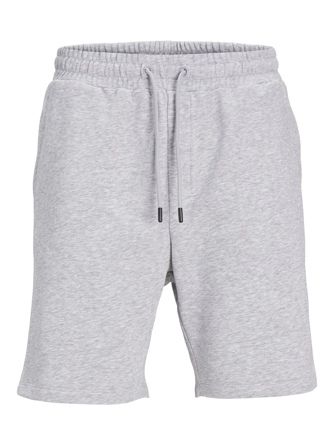 JACK & JONES Bradley Sweat Shorts loose fit, heren joggingbroek kort, lichtgrijs melange