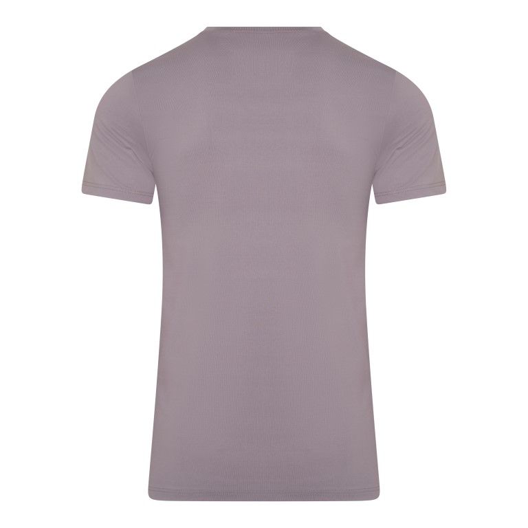 RJ Bodywear Pure Color T-shirt (1-pack), heren T-shirt met V-hals, taupe