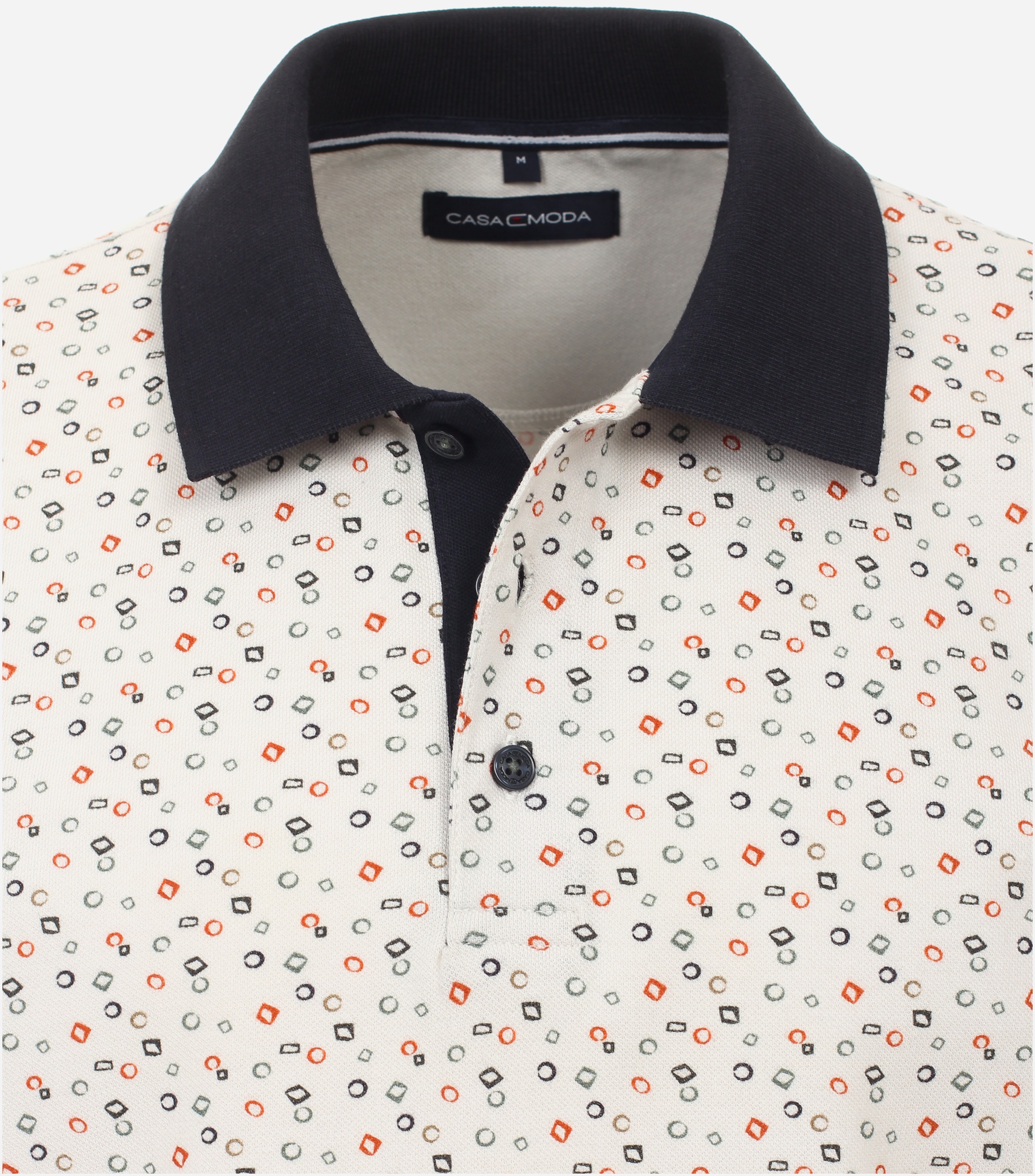CASA MODA comfort fit heren polo, wit