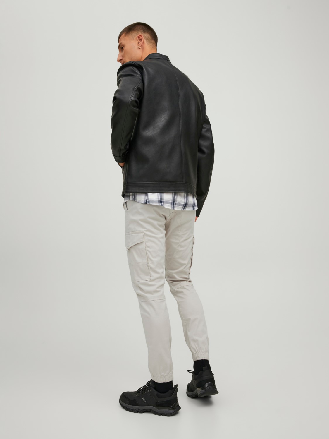 JACK & JONES Paul Lake Cargo loose fit, heren cargo broek, beige