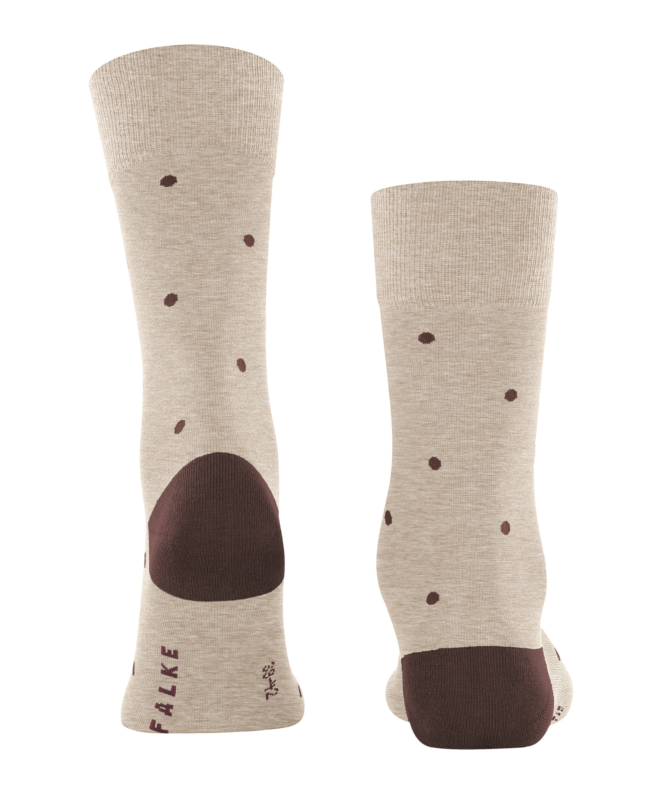 FALKE Dot herensokken, taupe (taupe melangeange)