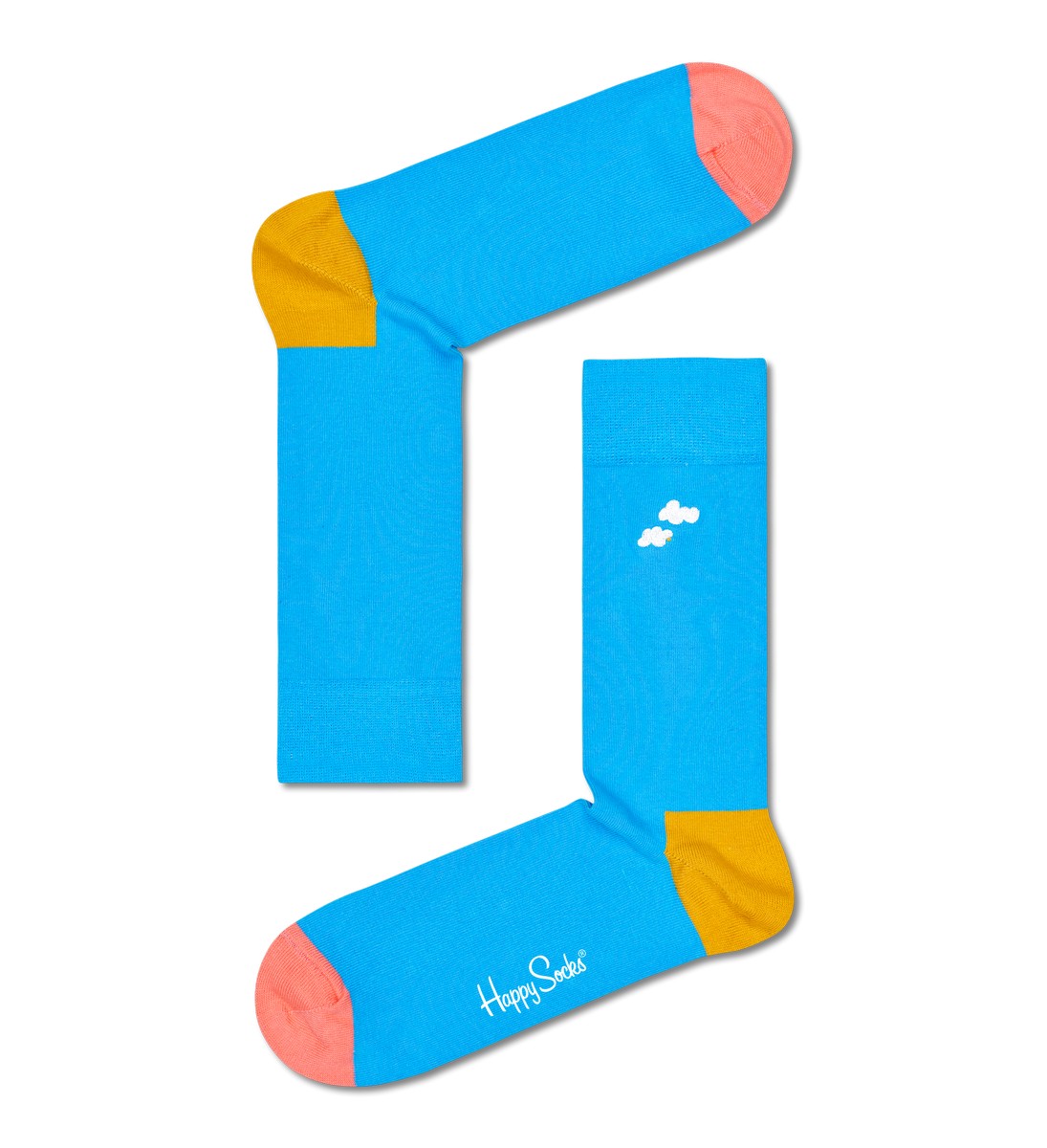 Happy Socks Embroidery Cloudy Sock, unisex sokken