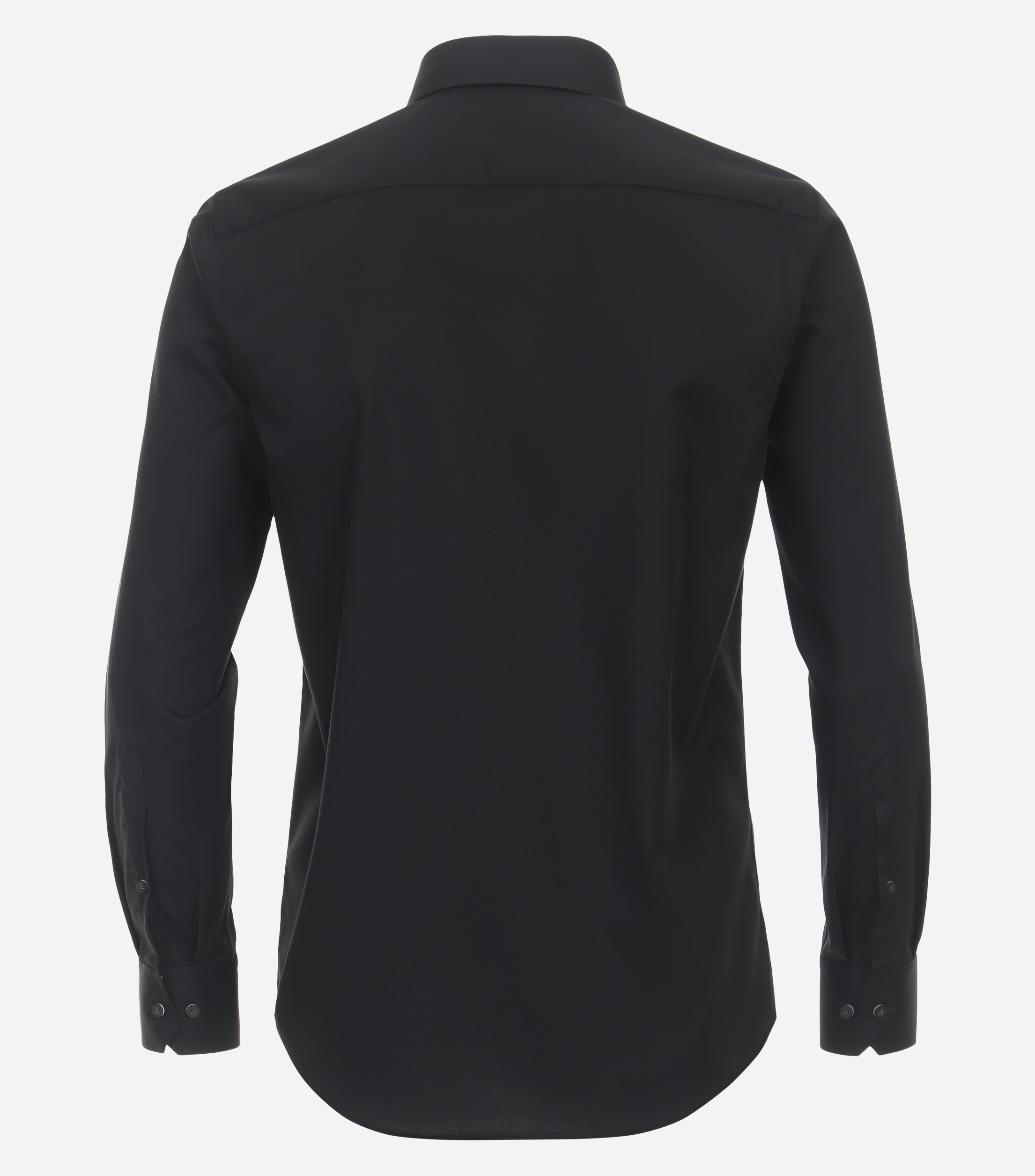 Redmond modern fit overhemd, popeline, zwart