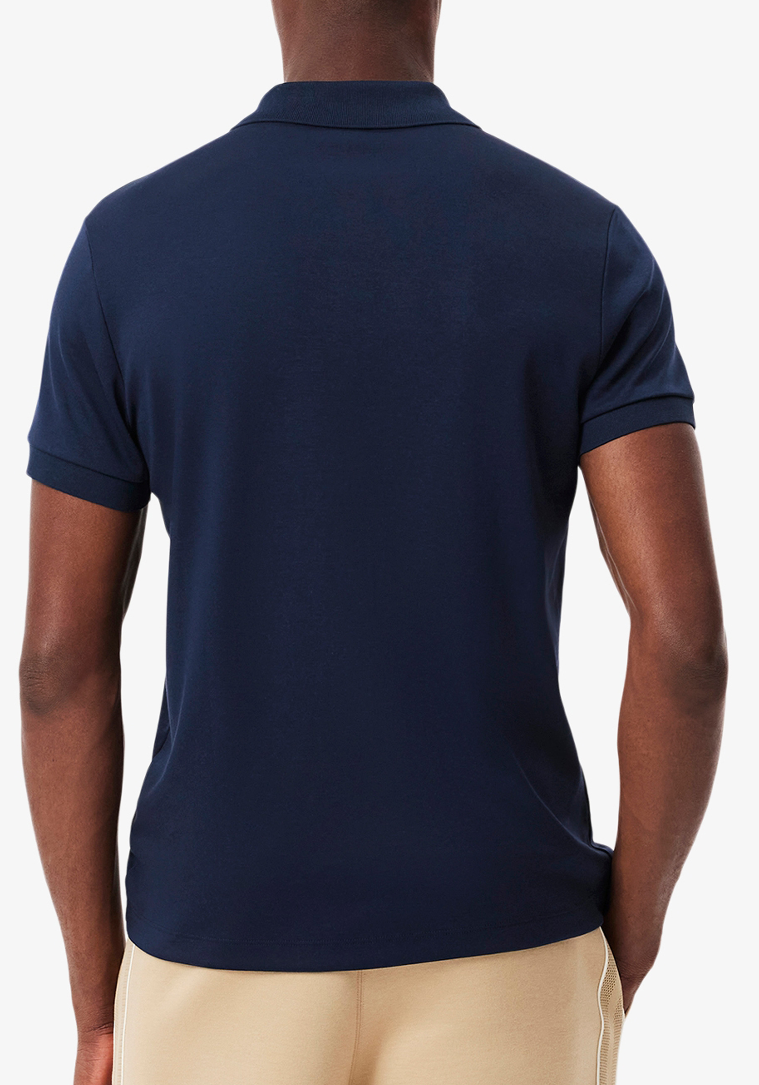 Lacoste Ultra Soft Polo Regular Fit, navy blauw