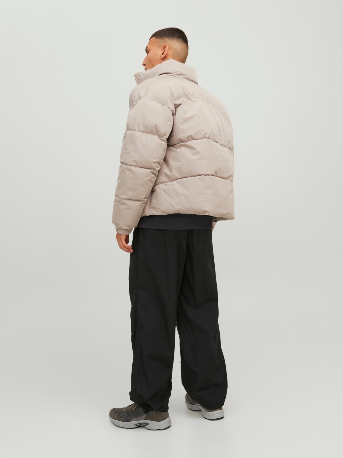 JACK & JONES Parachute Pant Base loose fit, heren cargo broek, zwart