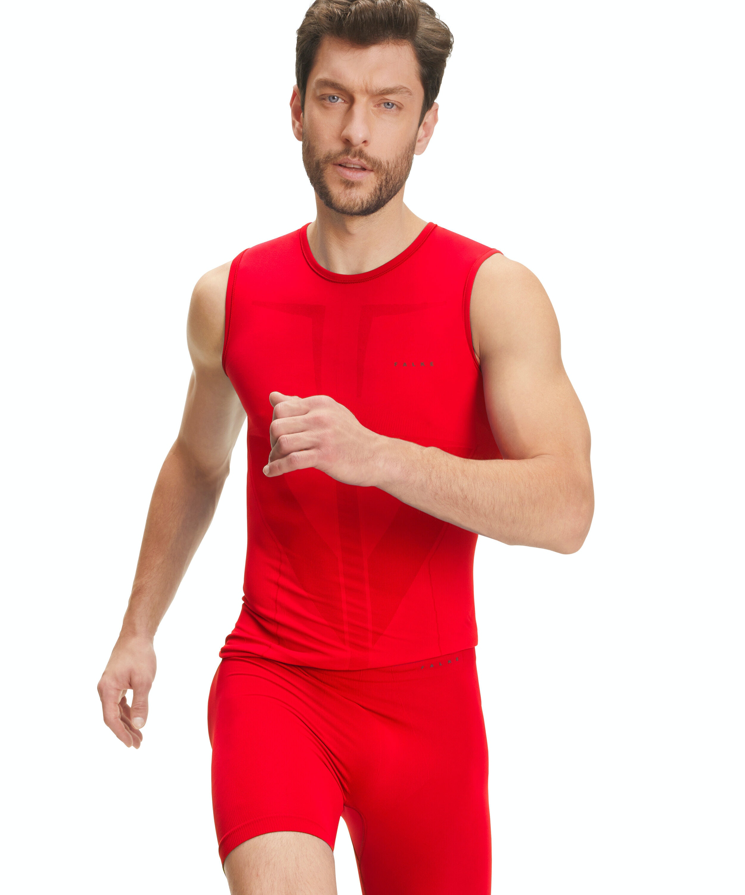 FALKE heren short tights Warm, thermobroek, rood (scarlet)