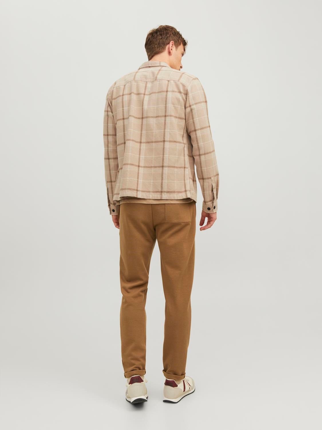 JACK & JONES Ace Smart Sweat Pants regular fit, heren joggingbroek, camel bruin