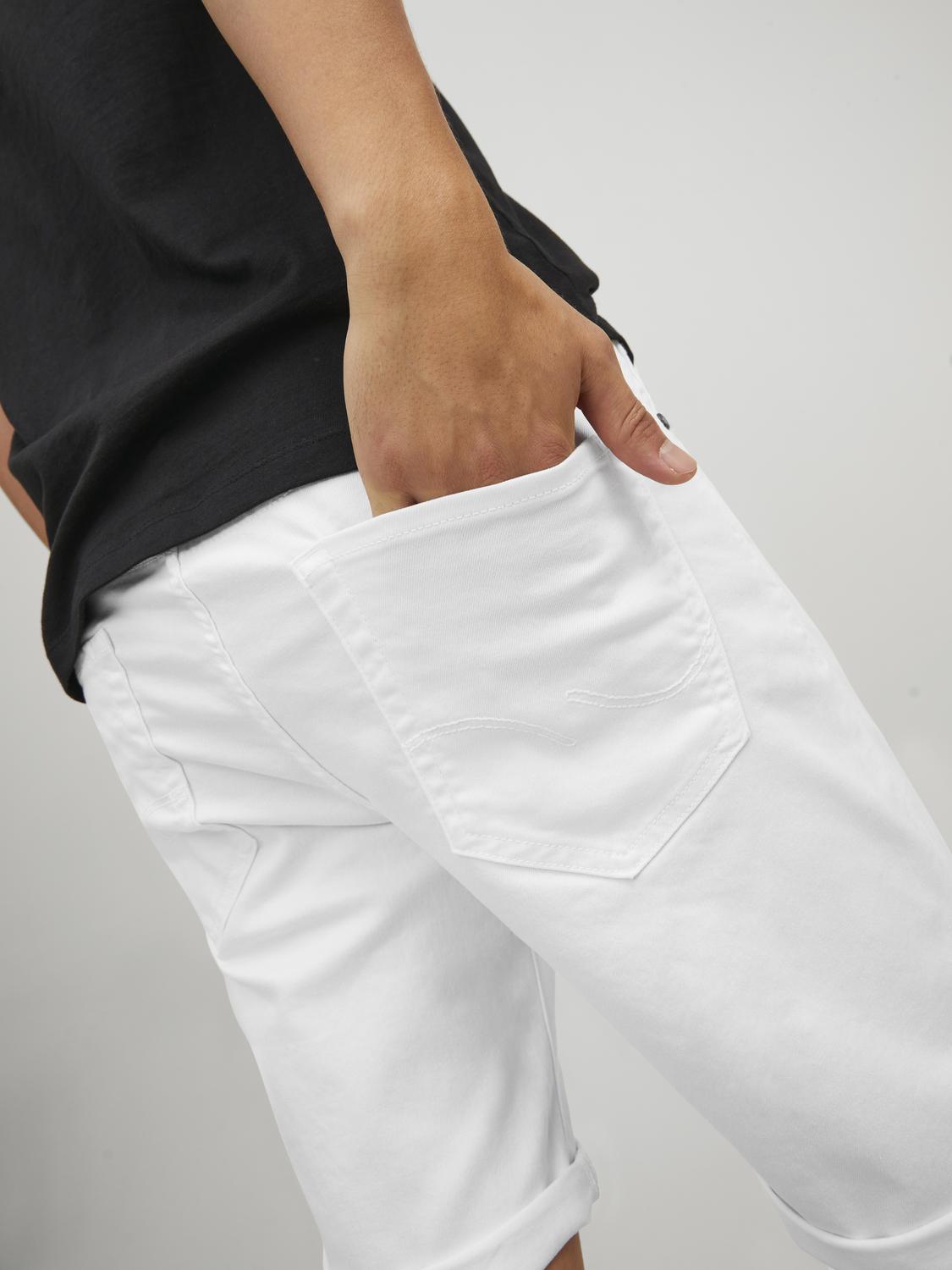 JACK & JONES Rick Icon Shorts regular fit, heren korte broek, wit