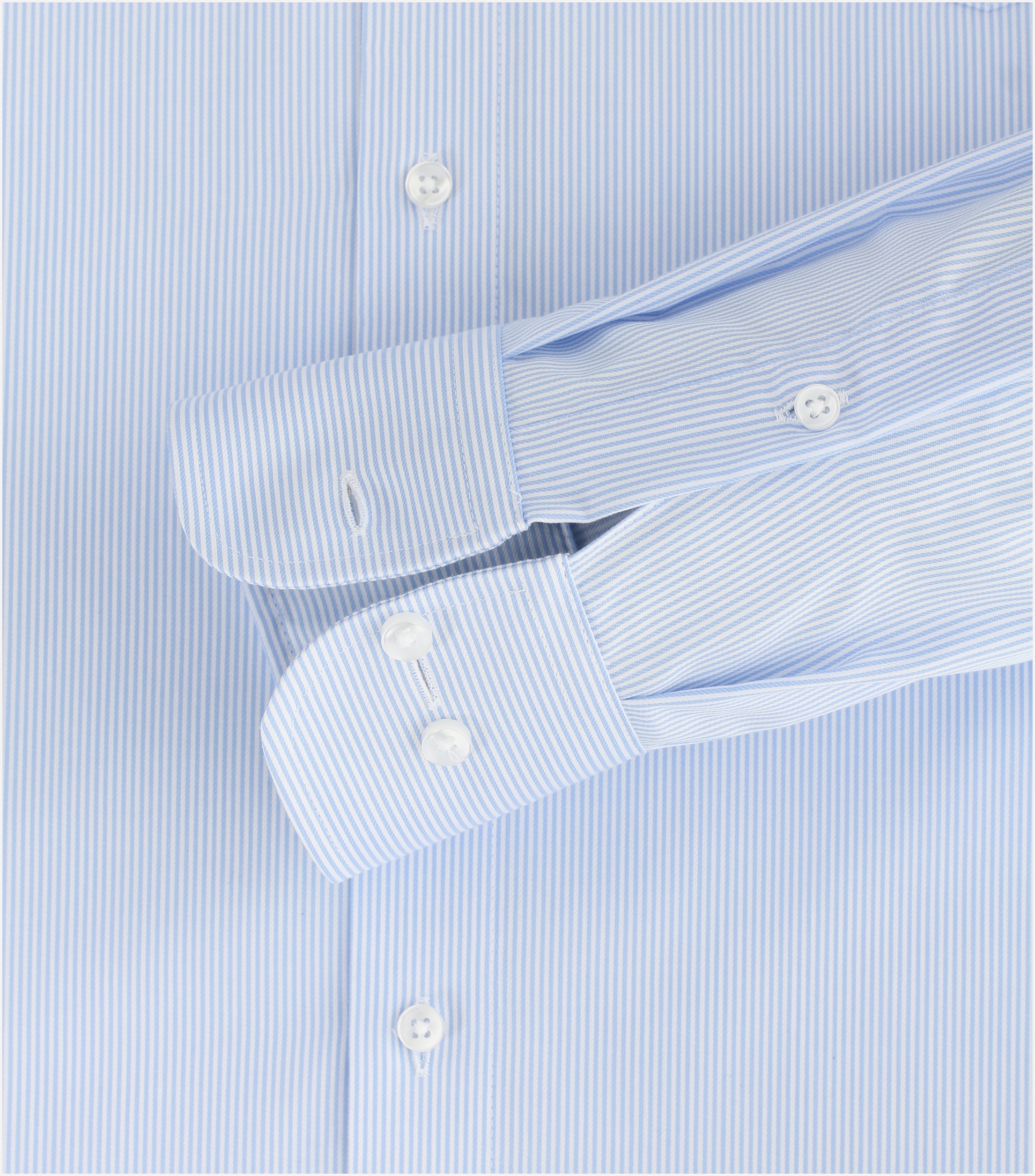 CASA MODA comfort fit overhemd, twill, blauw gestreept