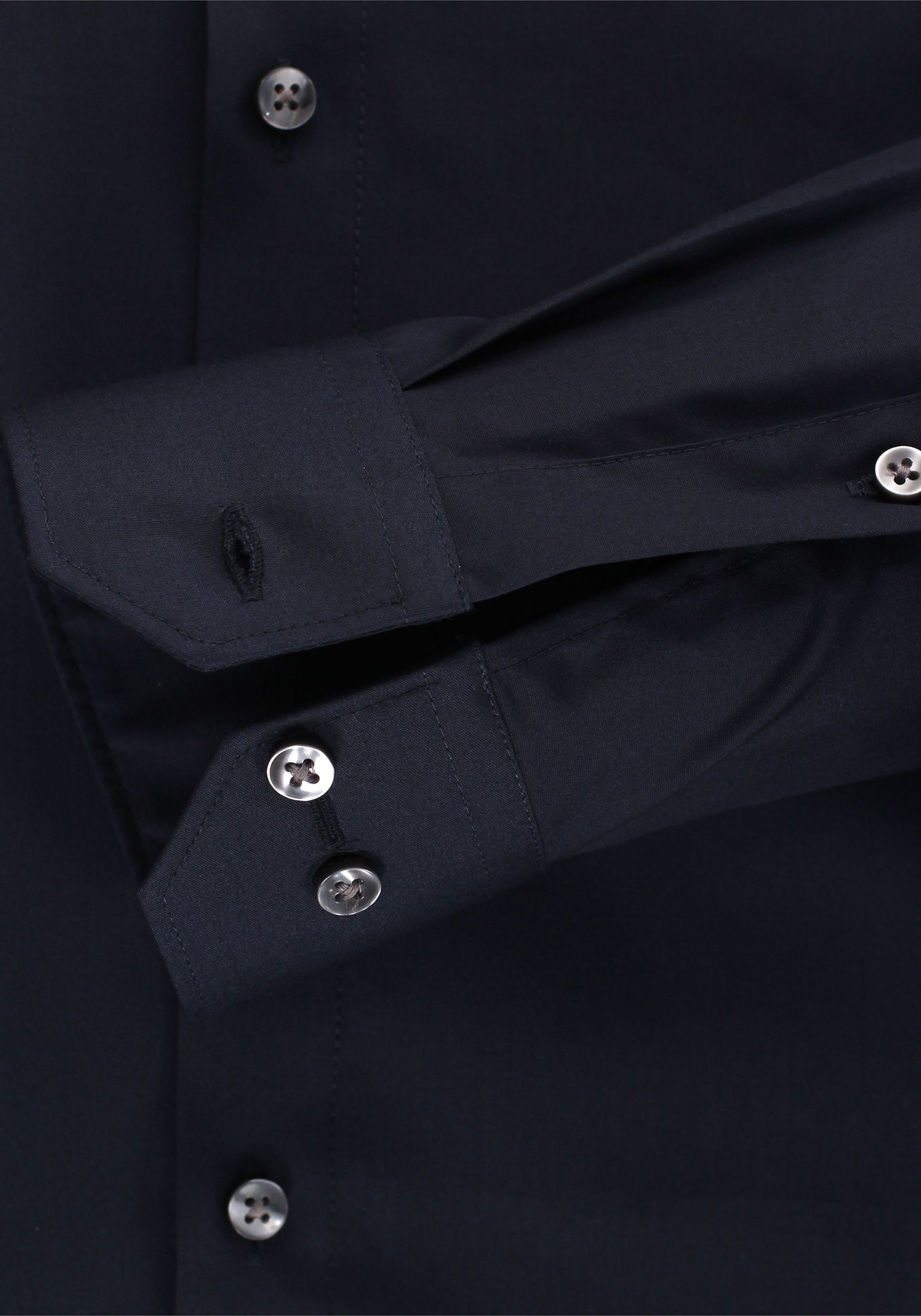 Redmond slim fit overhemd, nacht blauw