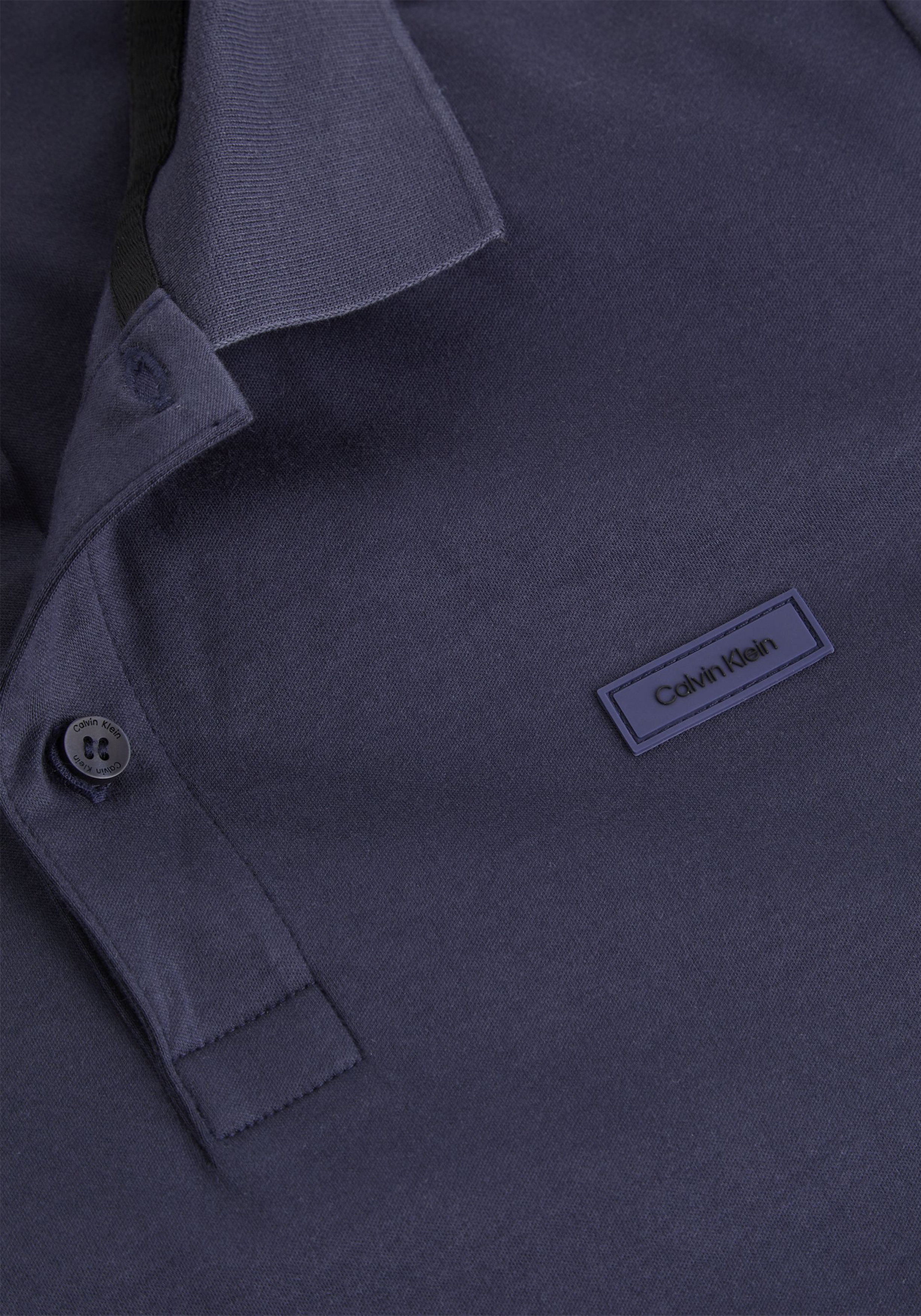 Calvin Klein Smooth Cotton Slim Polo, donkerblauw