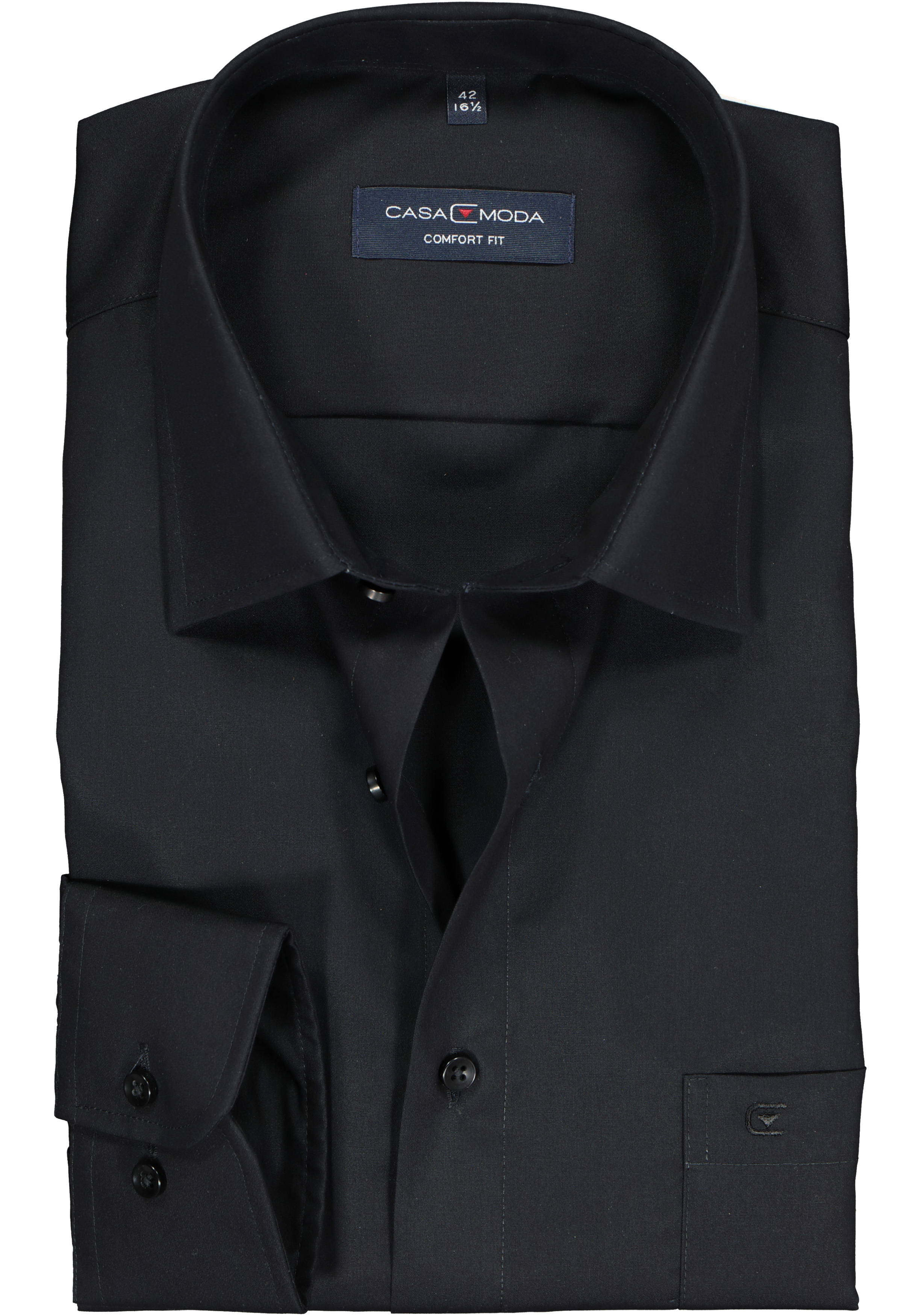 CASA MODA comfort fit overhemd, zwart 