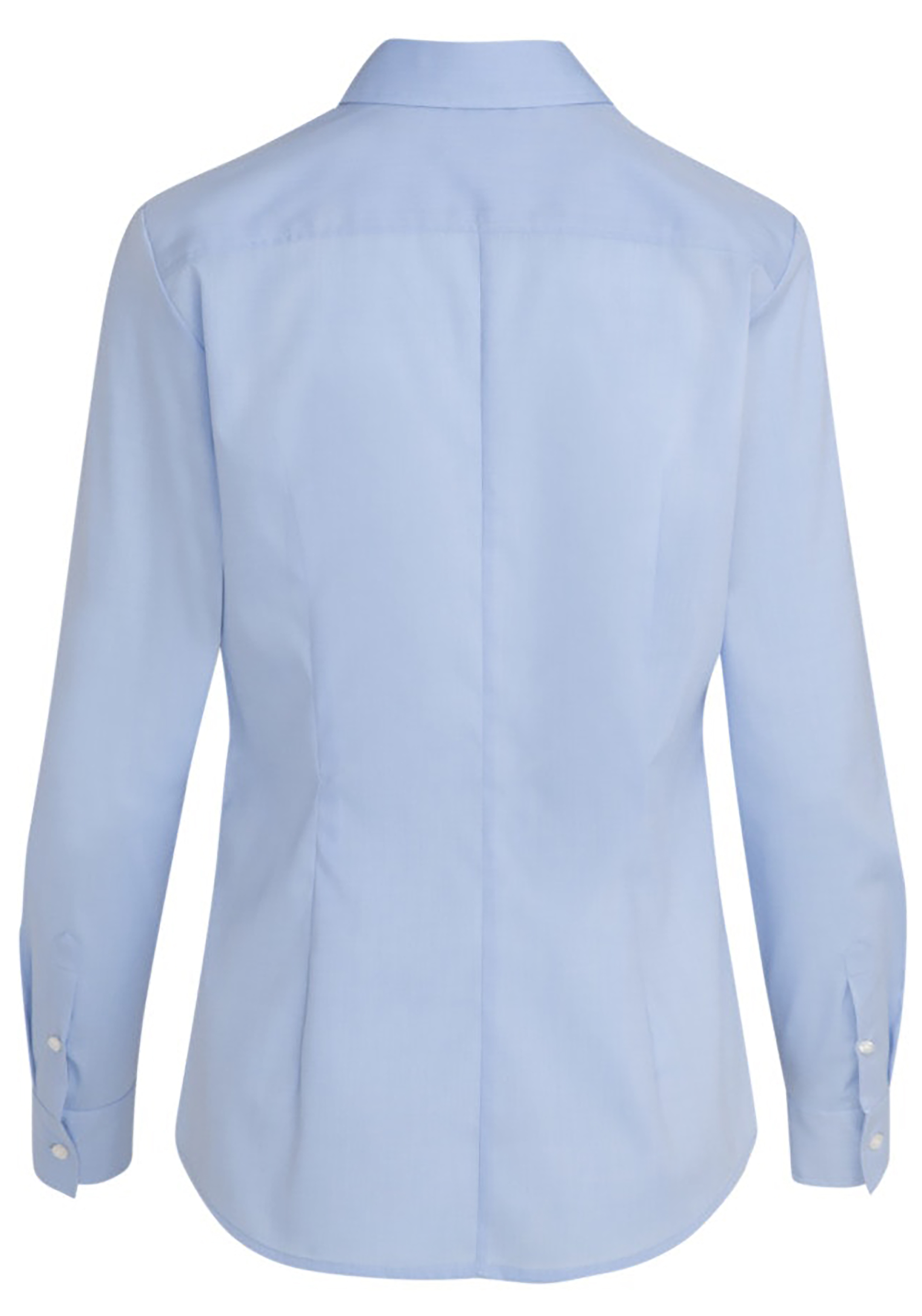 Seidensticker dames blouse slim fit, lichtblauw