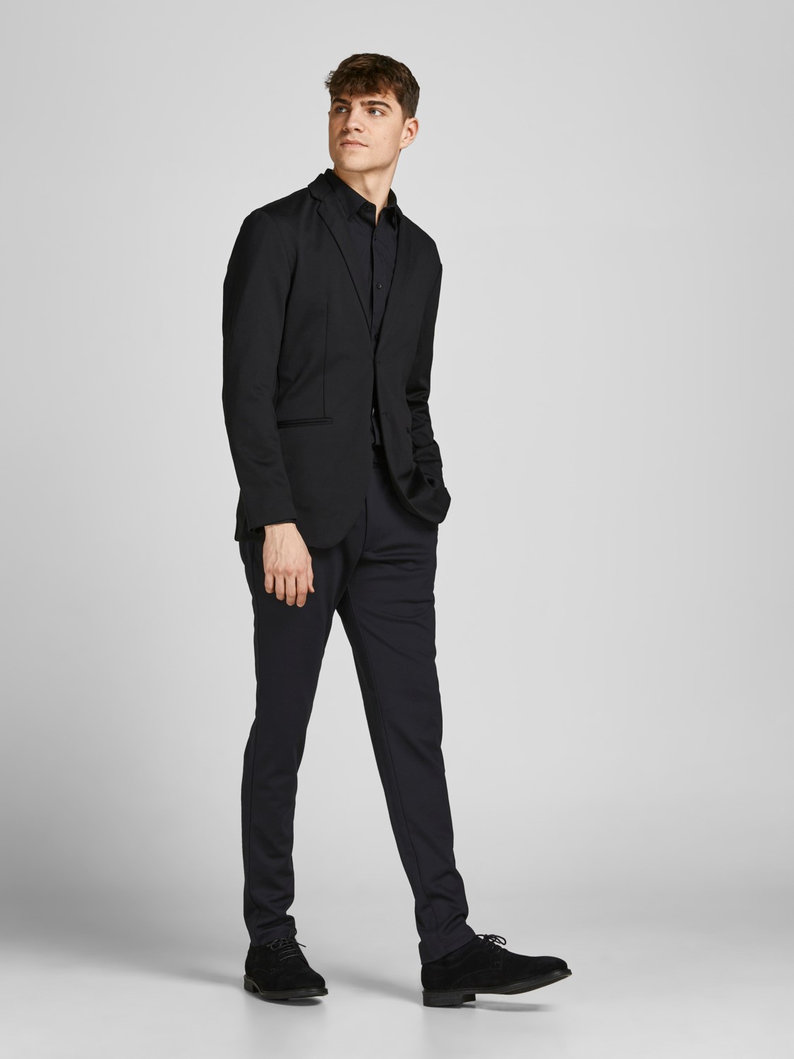 JACK & JONES Blabeck Tailoring Pants regular fit, heren pantalon, zwart