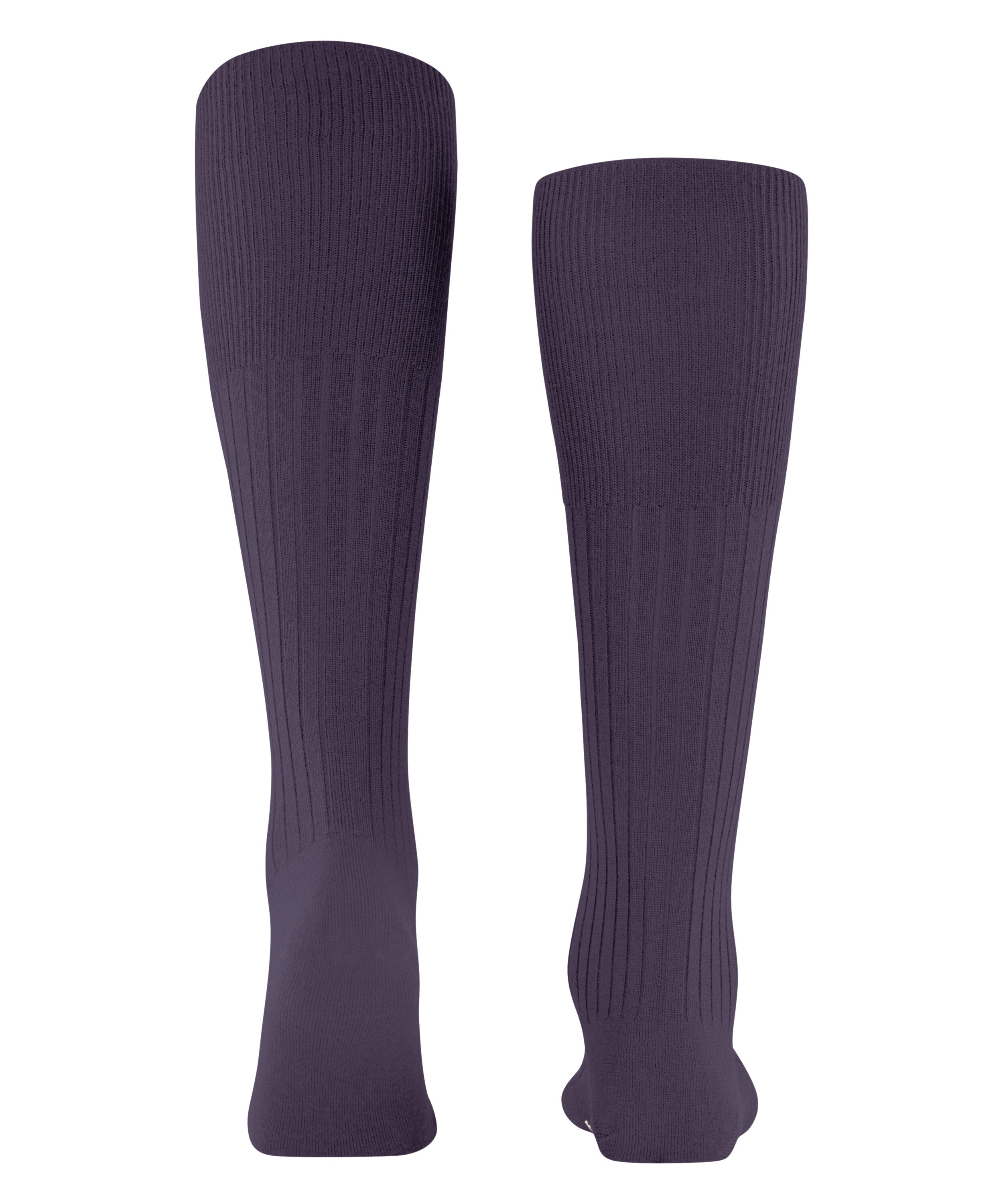 FALKE Bristol Pure heren kniekousen, paars (amethyst)