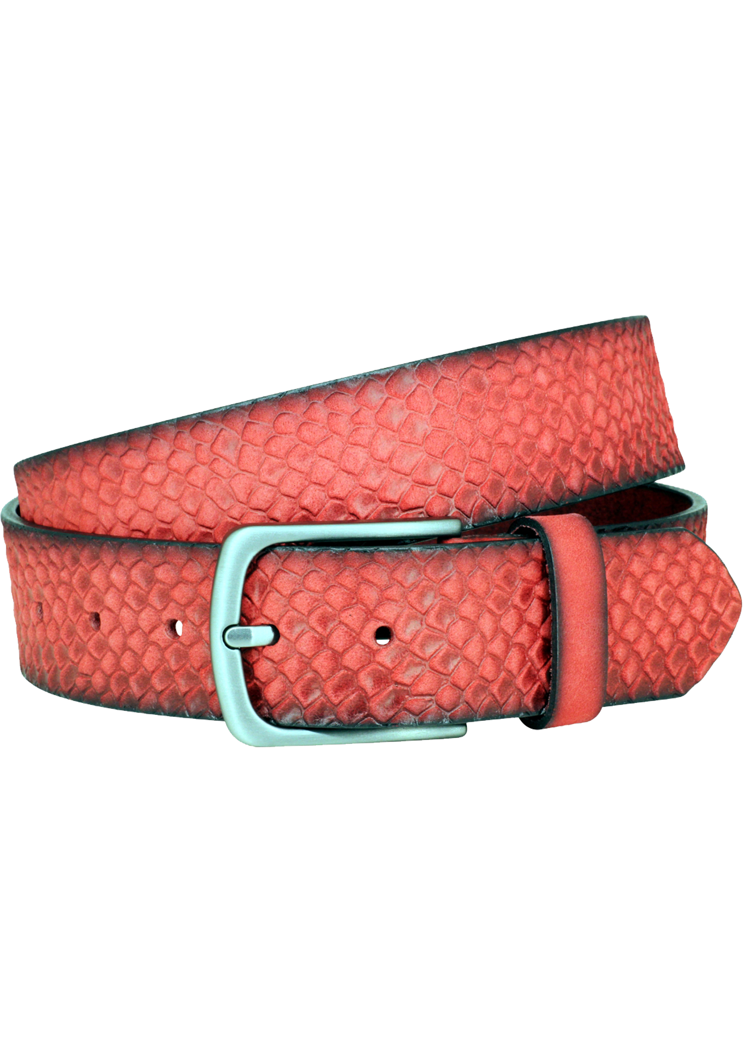 LINDENMANN Leren riem heren/herenriem, XXL, donkerbruin, 393, 120
