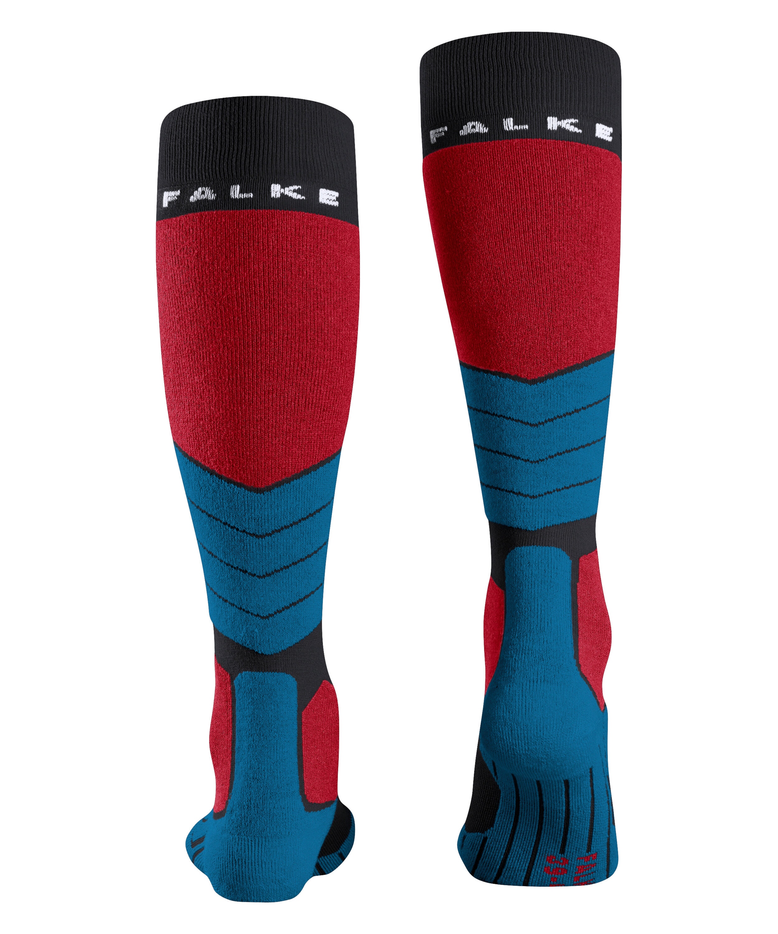 FALKE SK2 Intermediate heren skiing kniekousen, zwart (black)