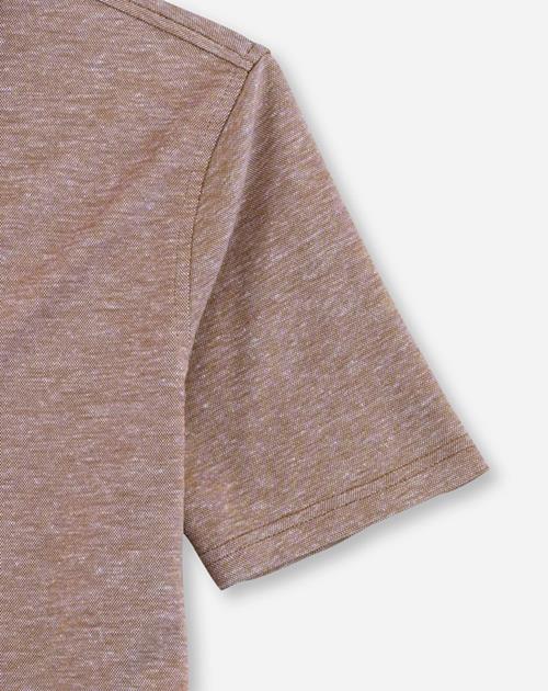 OLYMP Level Five Casual body fit polo, bruin