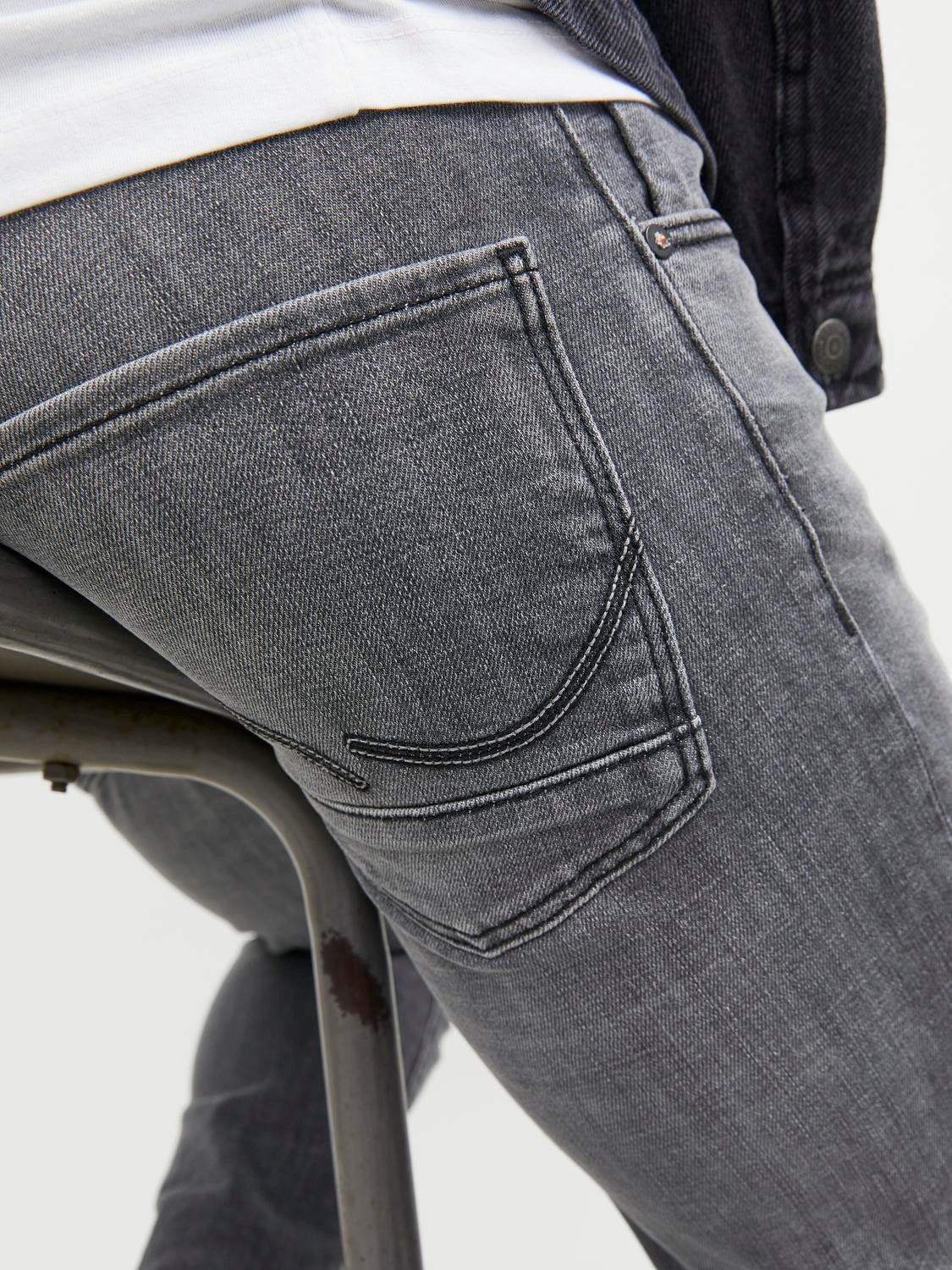 JACK & JONES Tim Davis regular fit, heren jeans, grijs denim