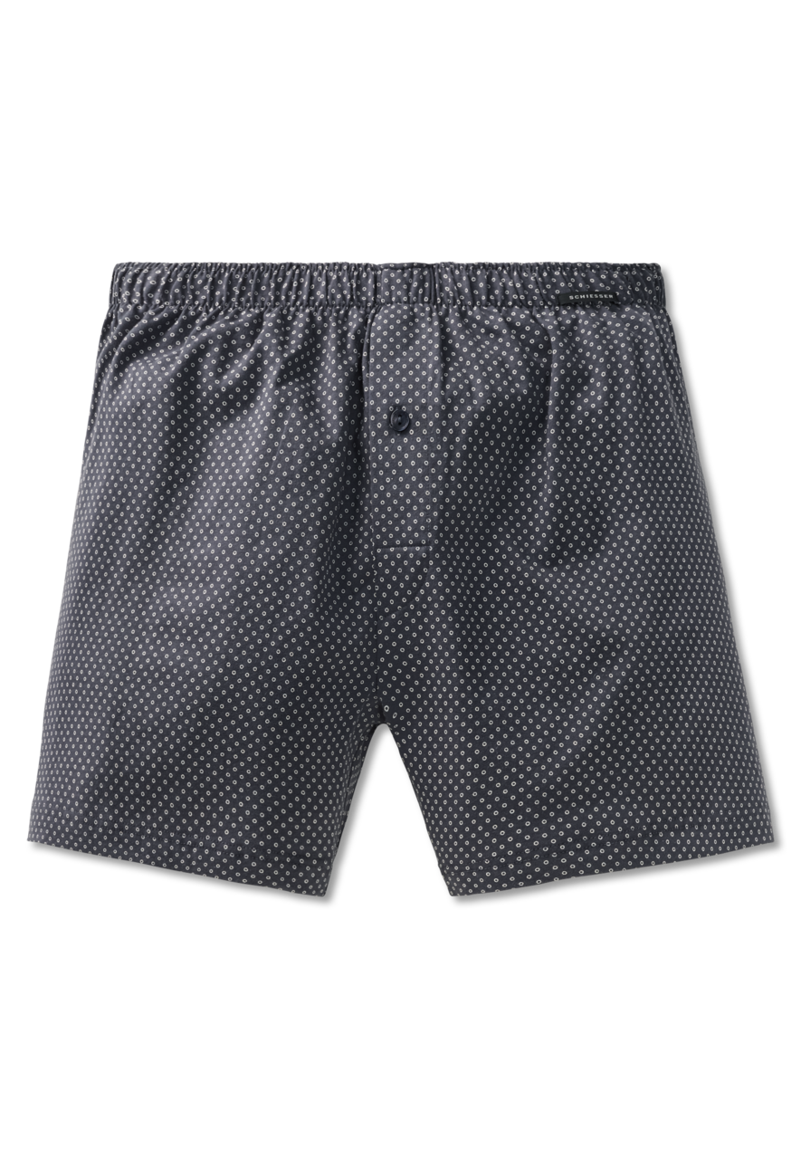 SCHIESSER Ebony boxer (1-pack), heren boxershort antraciet-wit