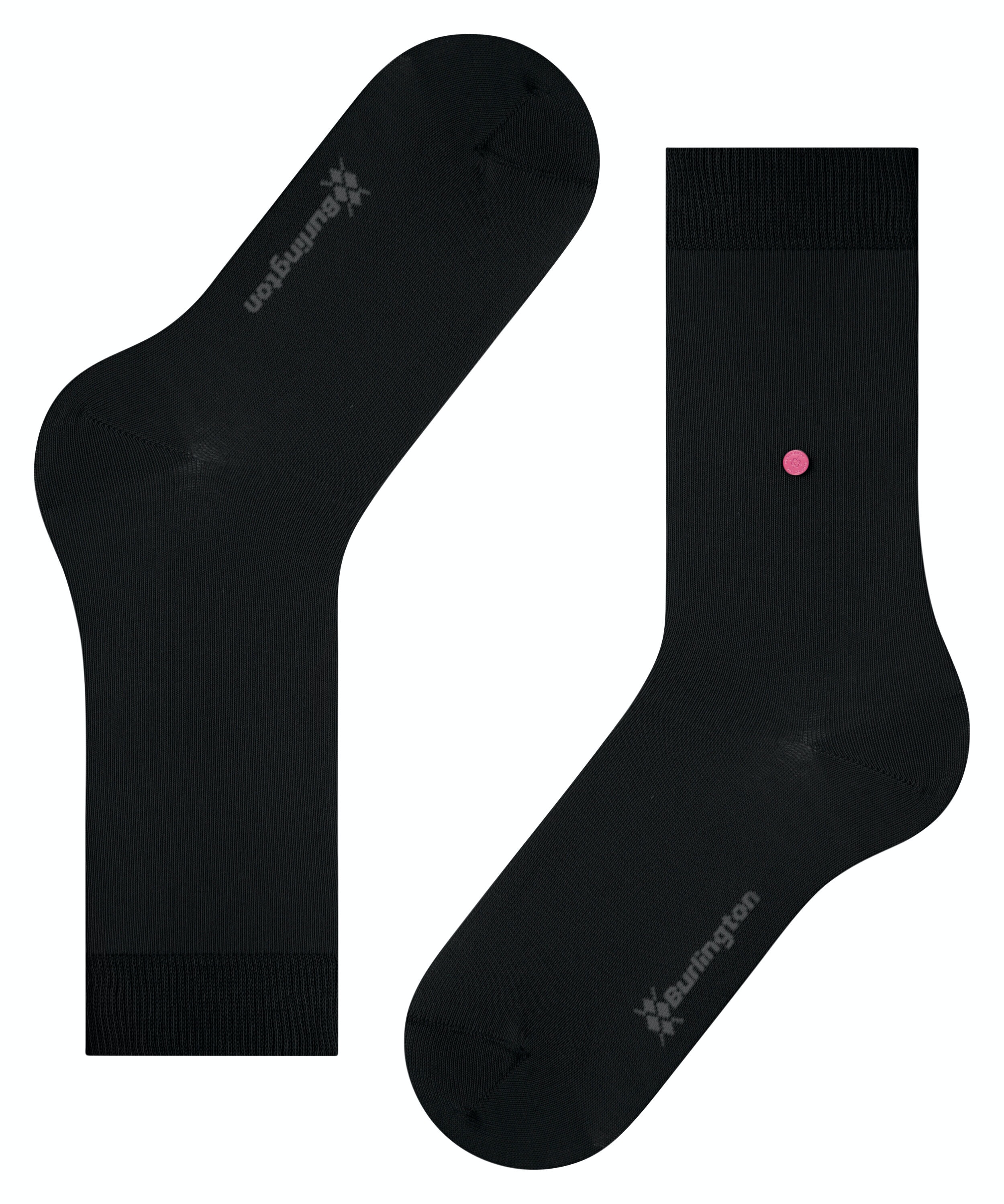 Burlington Lady damessokken, zwart (black)