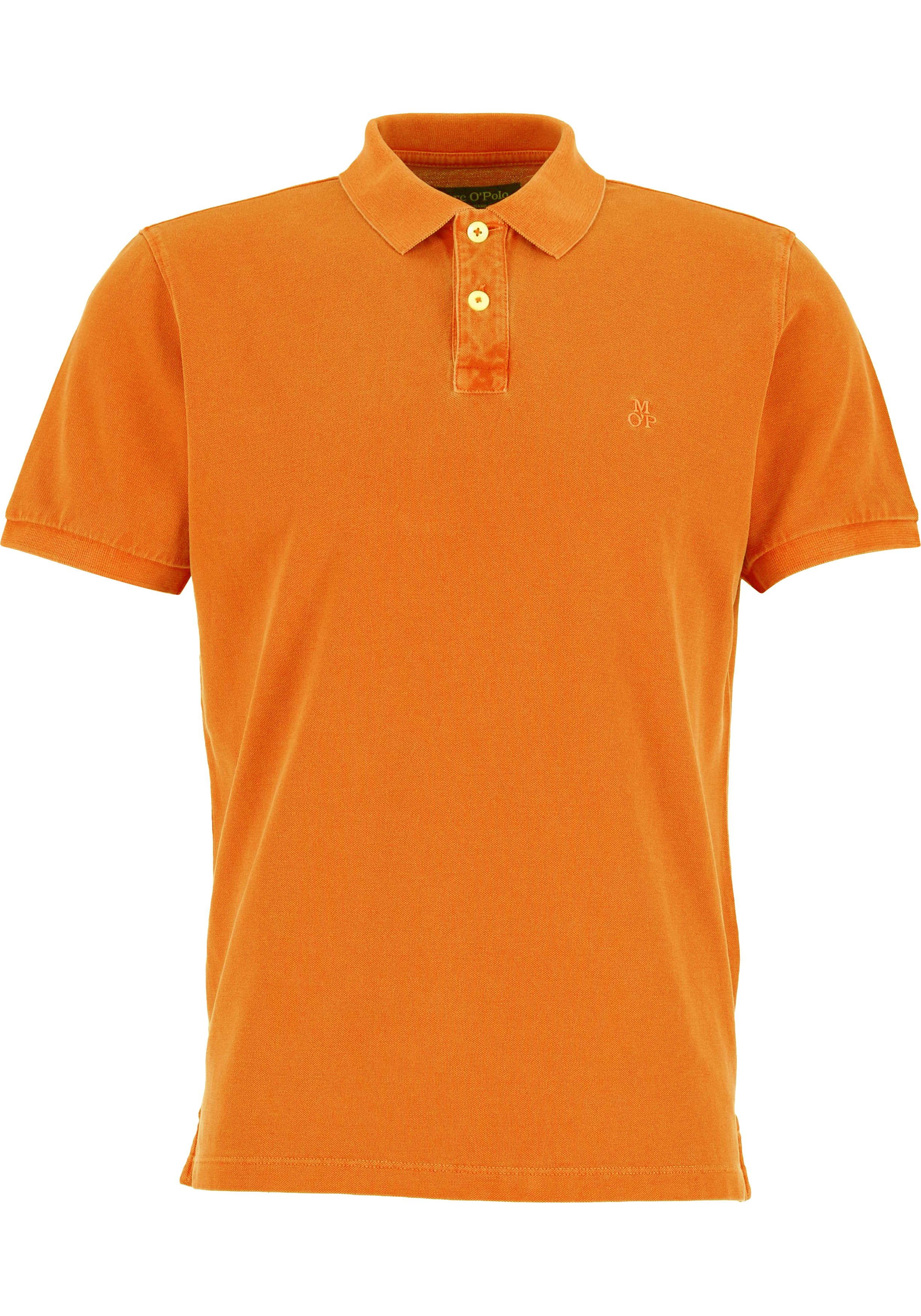 Marc O'Polo regular fit polo, heren poloshirt korte mouw, oranje