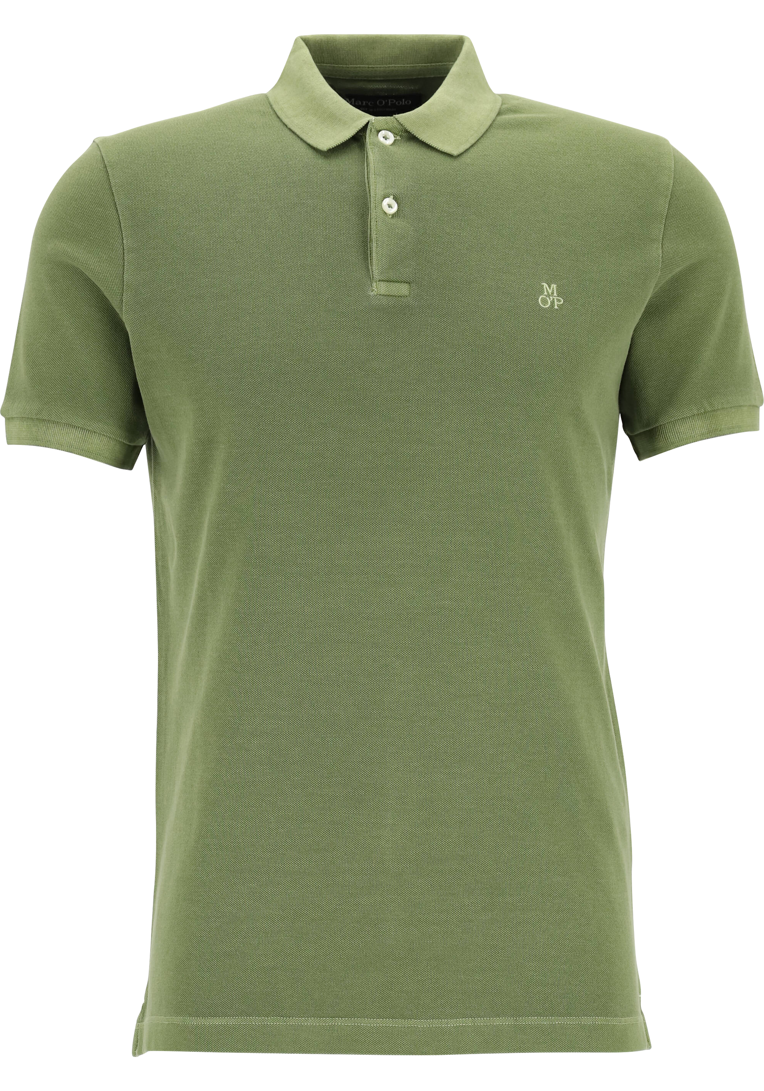 Marc O'Polo shaped fit polo, heren poloshirt, groen
